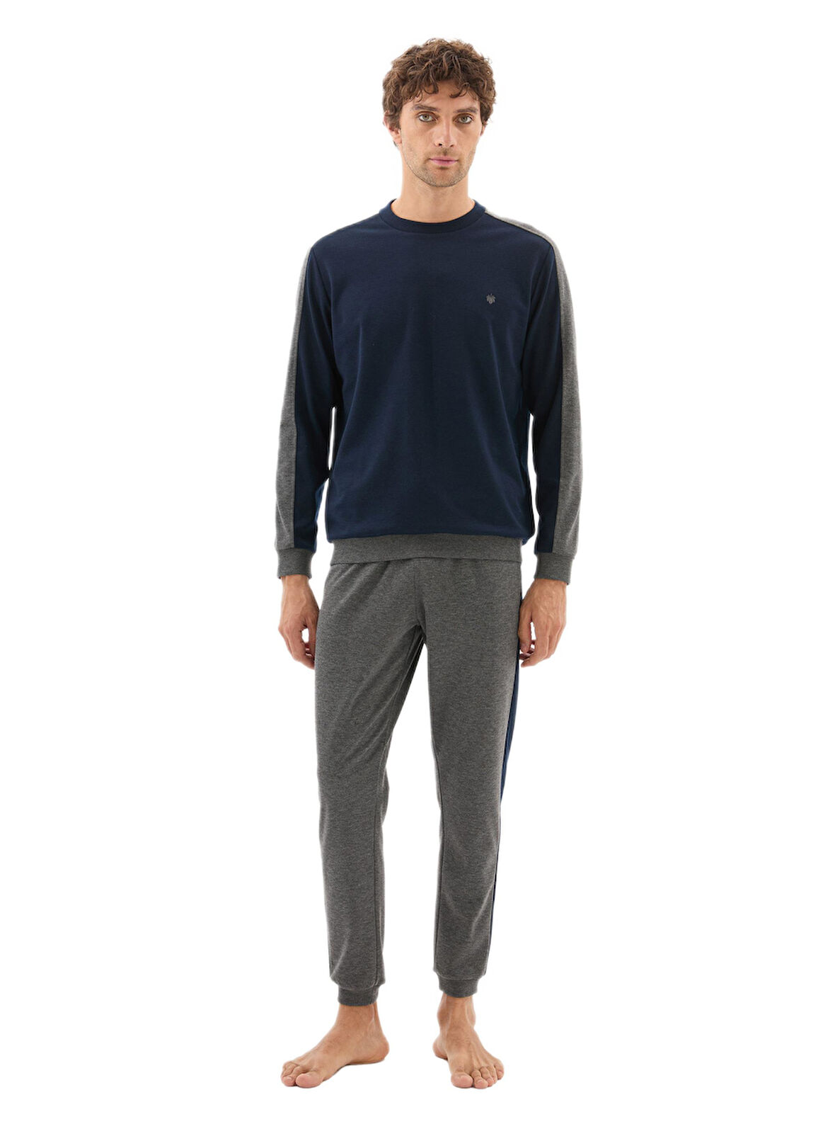 Blackspade Erkek Lacivert Uzun Kol Pijama Takımı 40802 