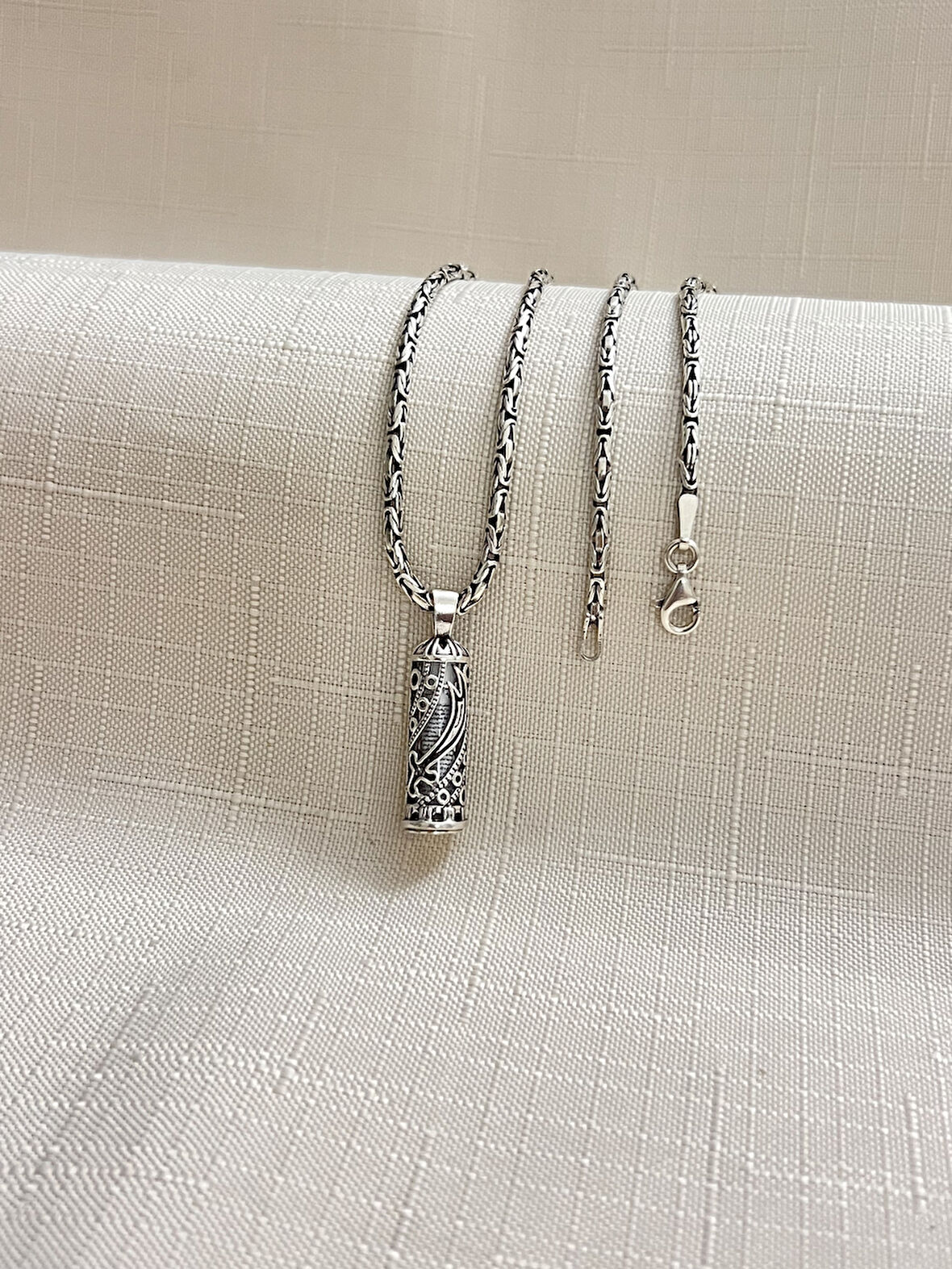 ZÜLFİKAR KILICI KRAL ZİNCİR 925 AYAR GÜMÜŞ CEVŞEN KOLYE