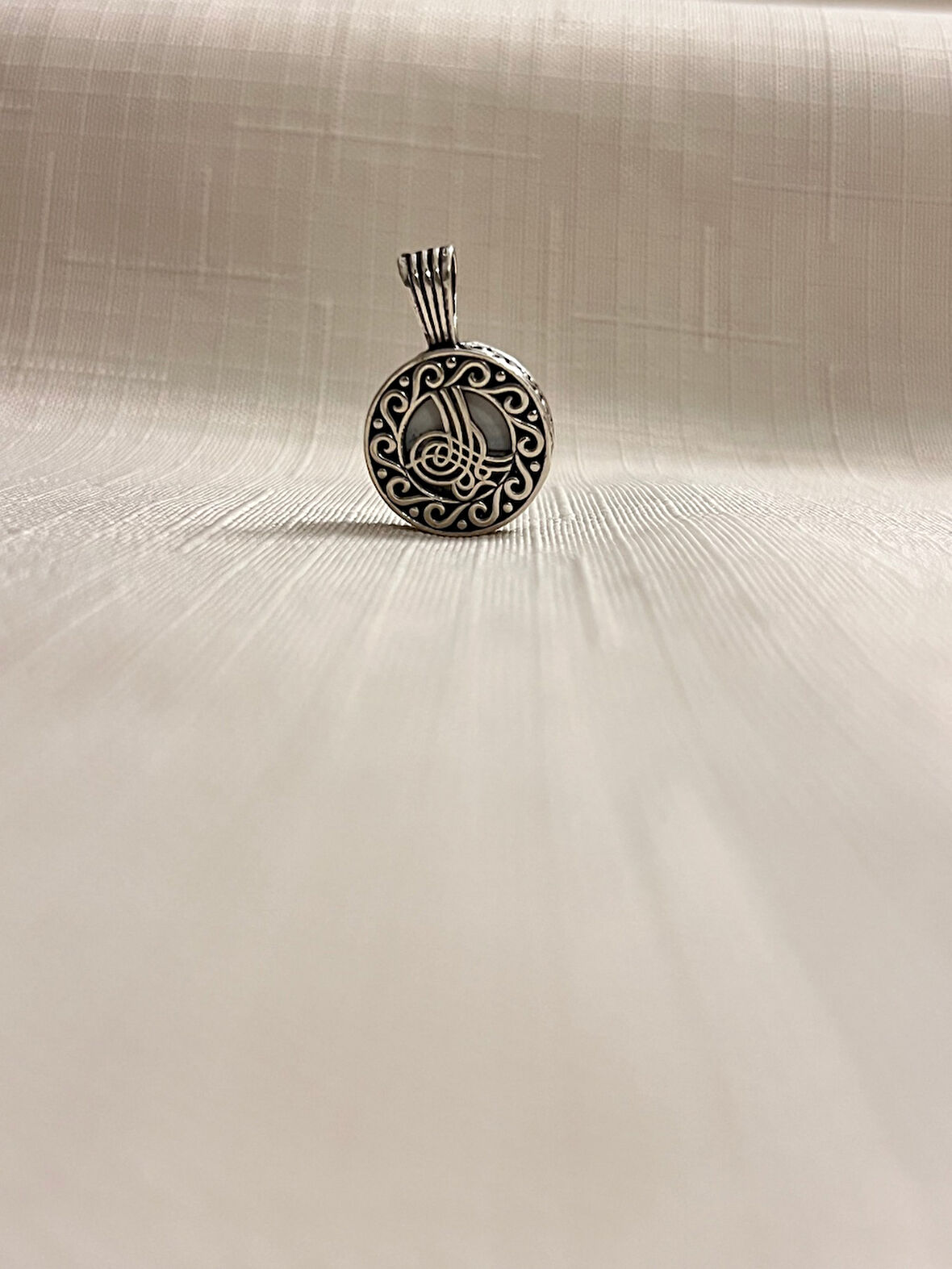 OSMANLI TUĞRASI CEVŞEN 925 AYAR GÜMÜŞ KADIN KOLYE UCU