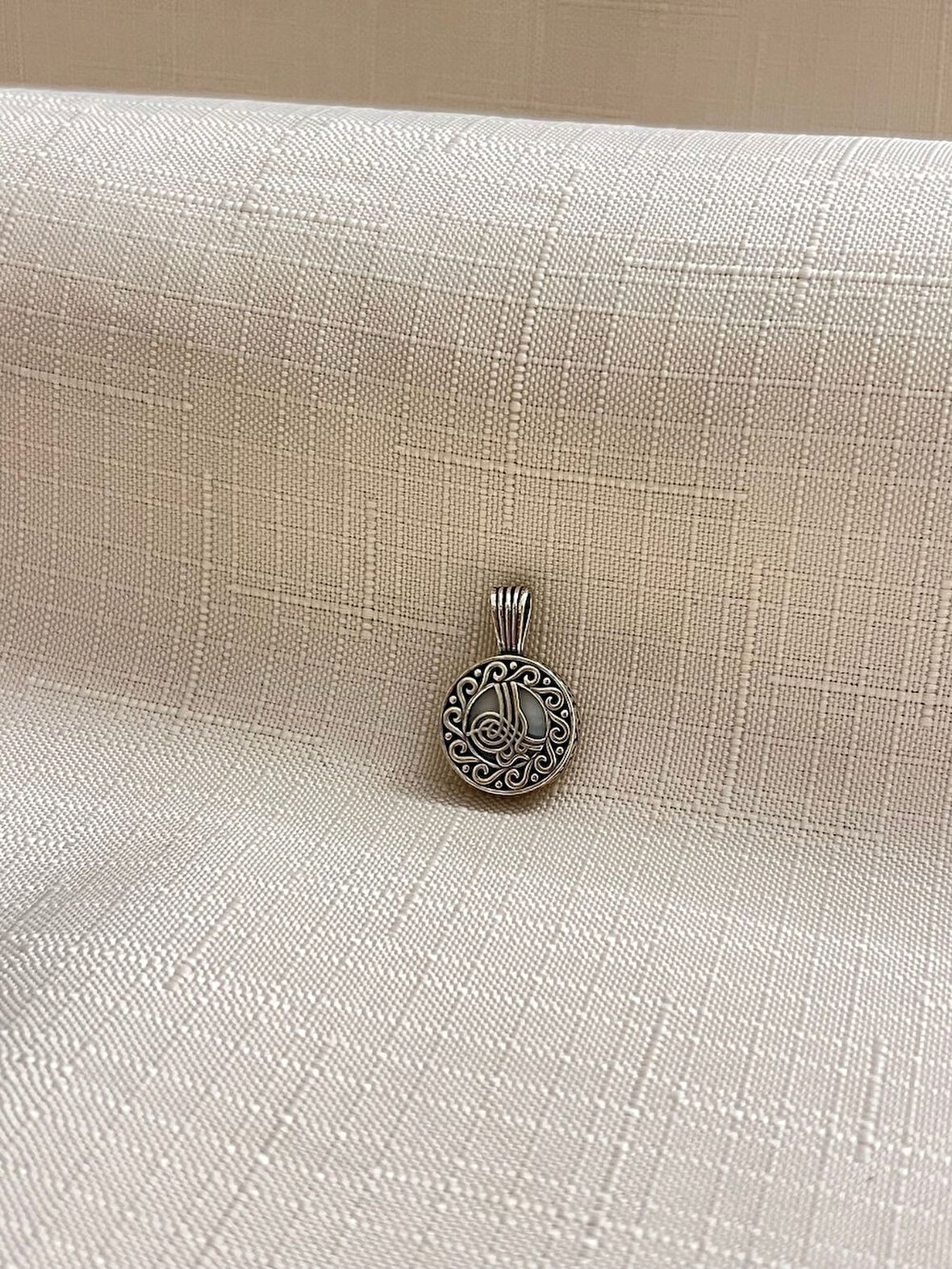 OSMANLI TUĞRASI 925 AYAR GÜMÜŞ KOLYE UCU