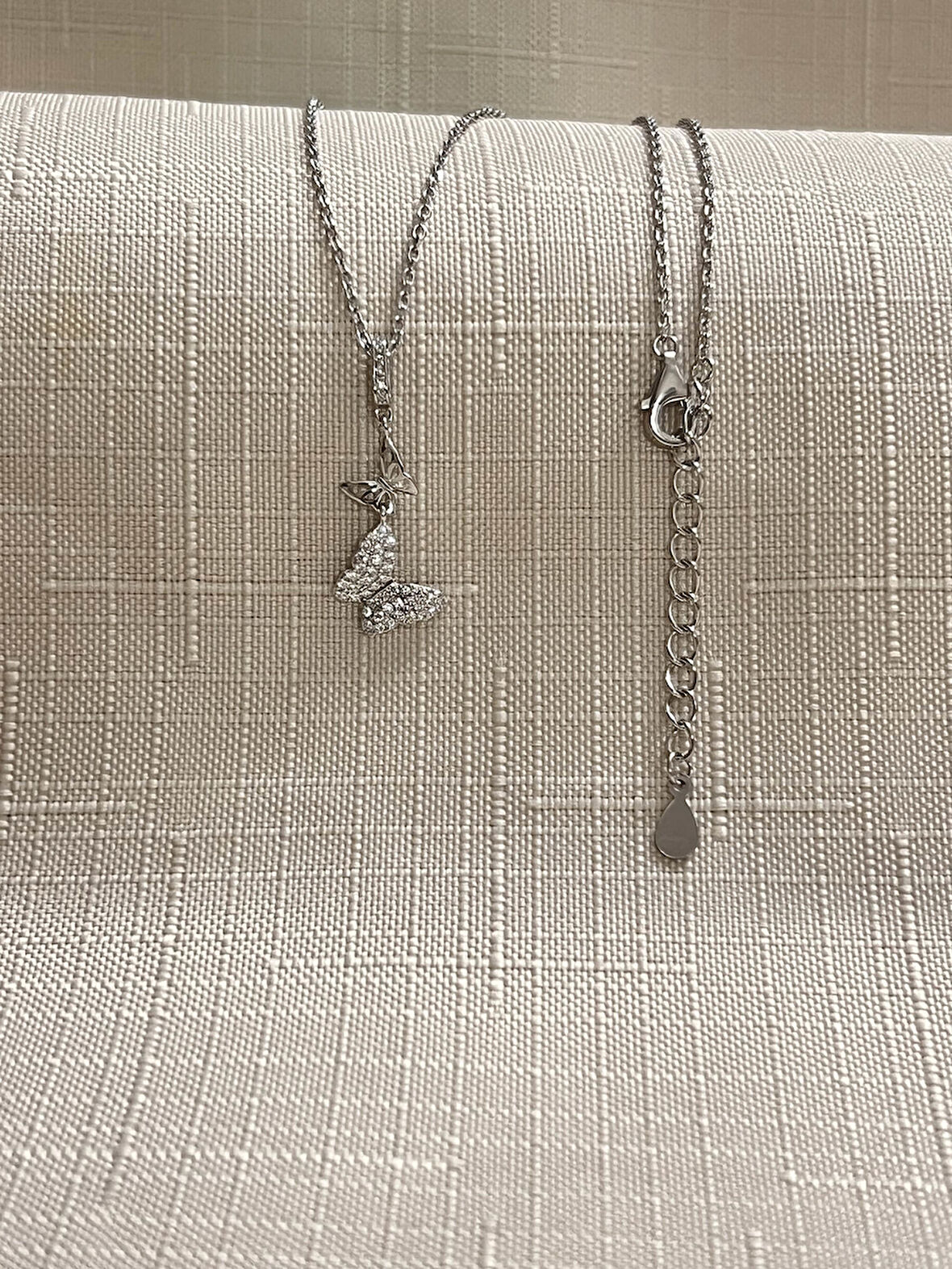 KELEBEK 925 AYAR GÜMÜŞ KADIN KOLYE