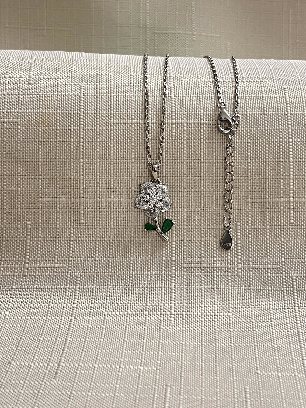 GÜL 925 AYAR GÜMÜŞ KOLYE