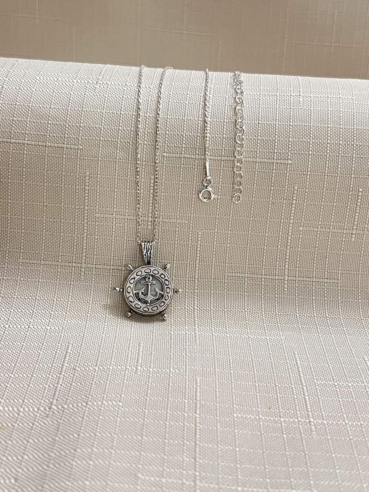 DENİZCİ ÇAPASI CEVŞEN 925 AYAR GÜMÜŞ KOLYE