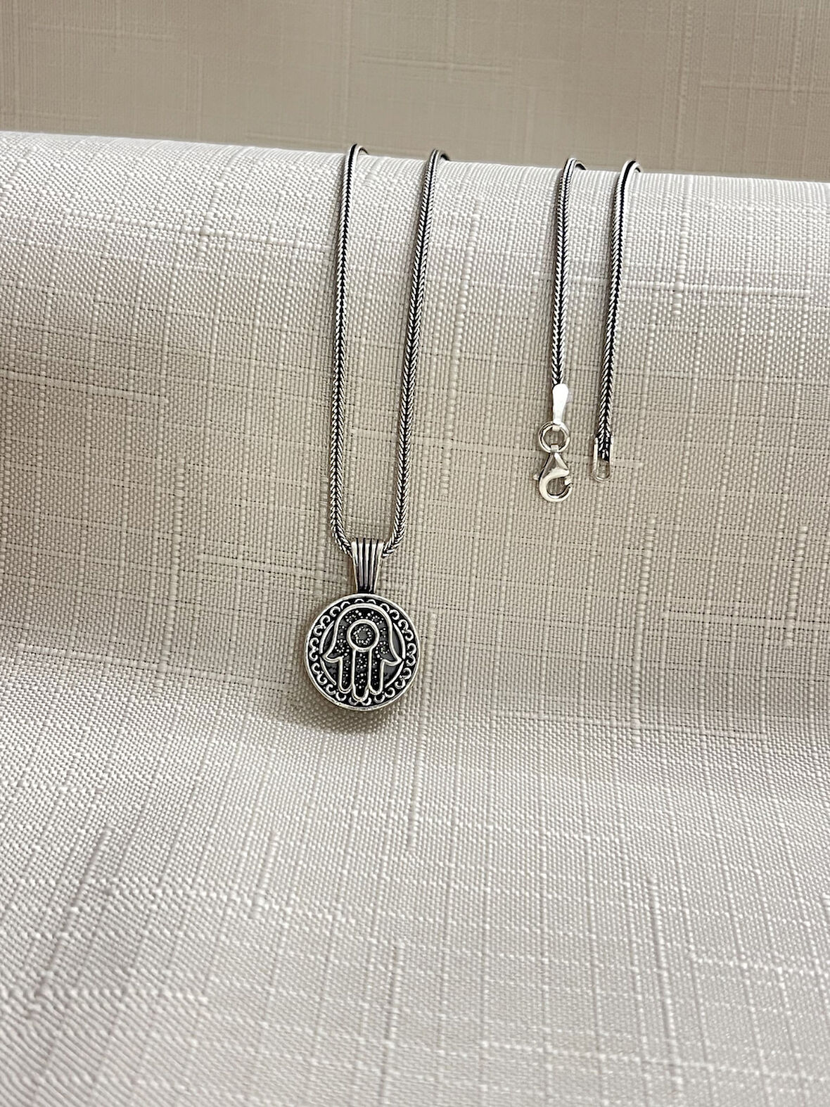 CEVŞEN TİLKİ KUYRUĞU ZİNCİR 925 AYAR GÜMÜŞ KOLYE