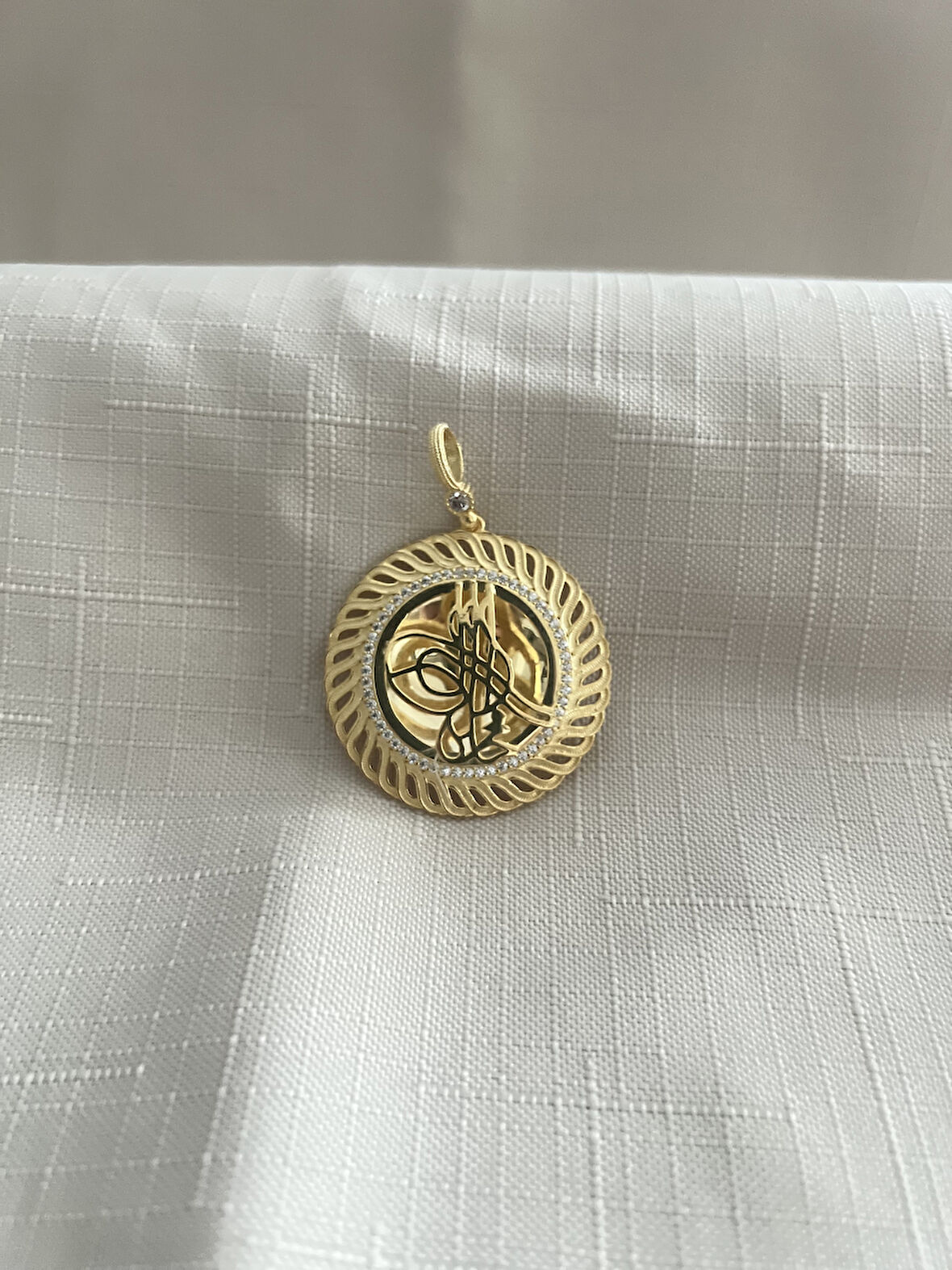 OSMANLI TUĞRASI 925 AYAR GÜMÜŞ KOLYE UCU