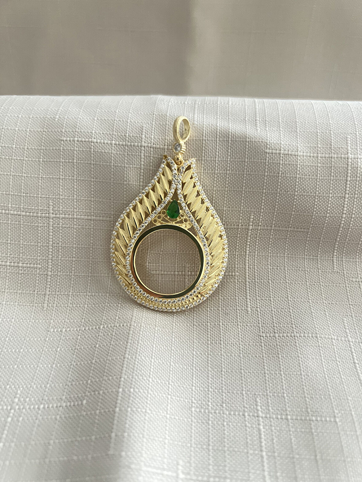 ÇEYREK TAKILABİLEN 925 AYAR GÜMÜŞ KOLYE UCU