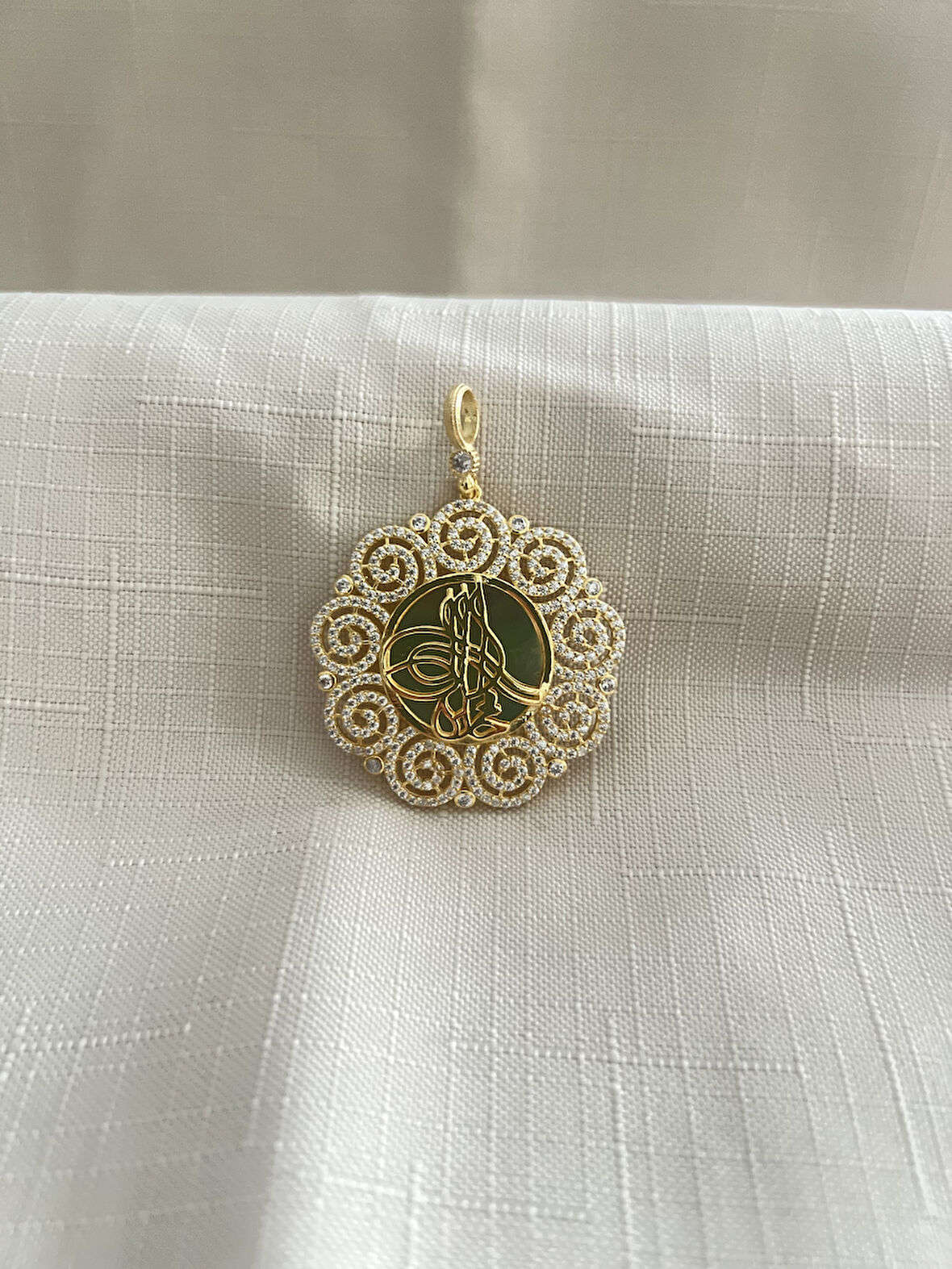 OSMANLI TUĞRASI 925 AYAR GÜMÜŞ KADIN KOLYE UCU