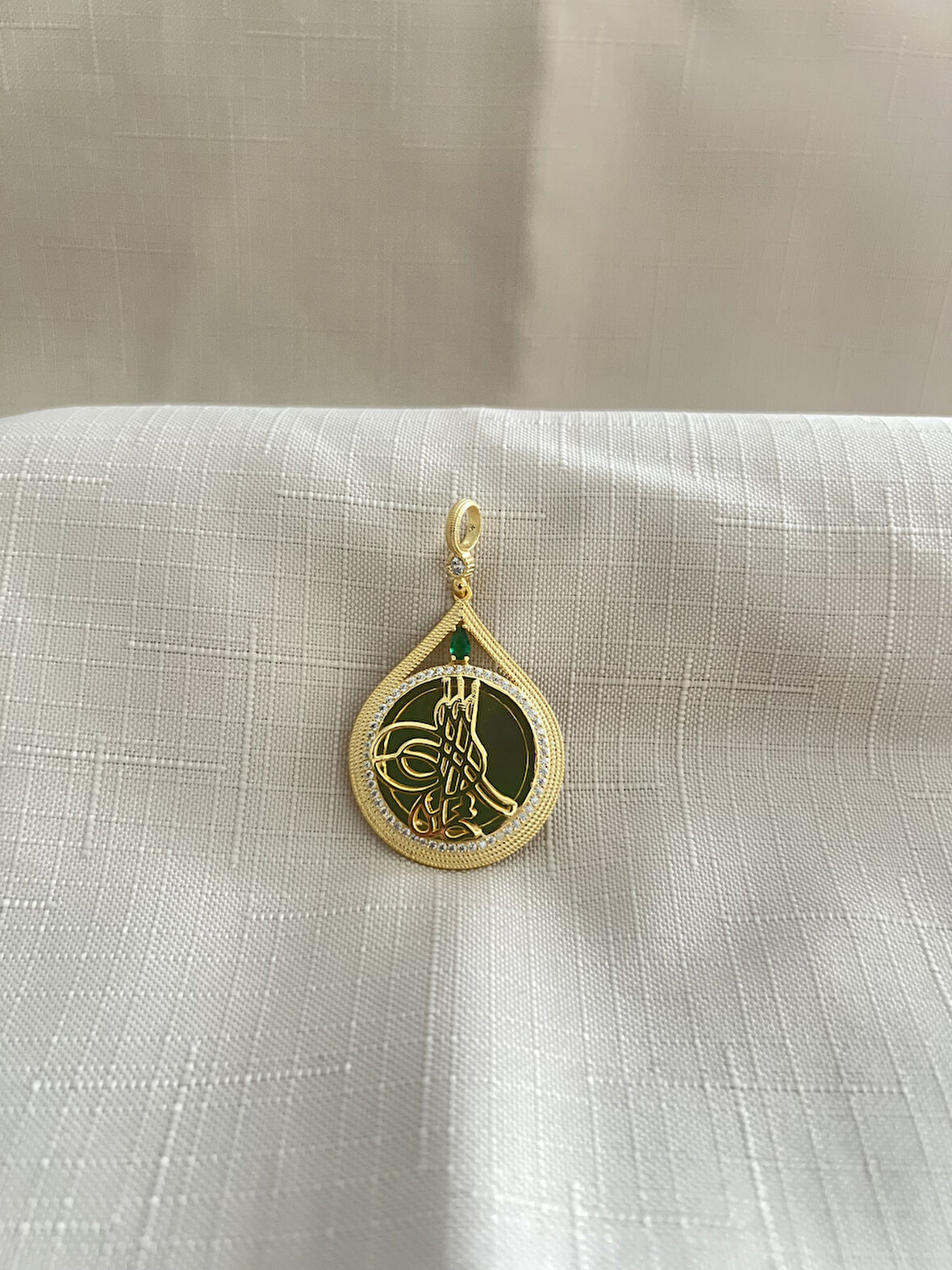 OSMANLI TUĞRASI 925 AYAR GÜMÜŞ KADIN KOLYE UCU