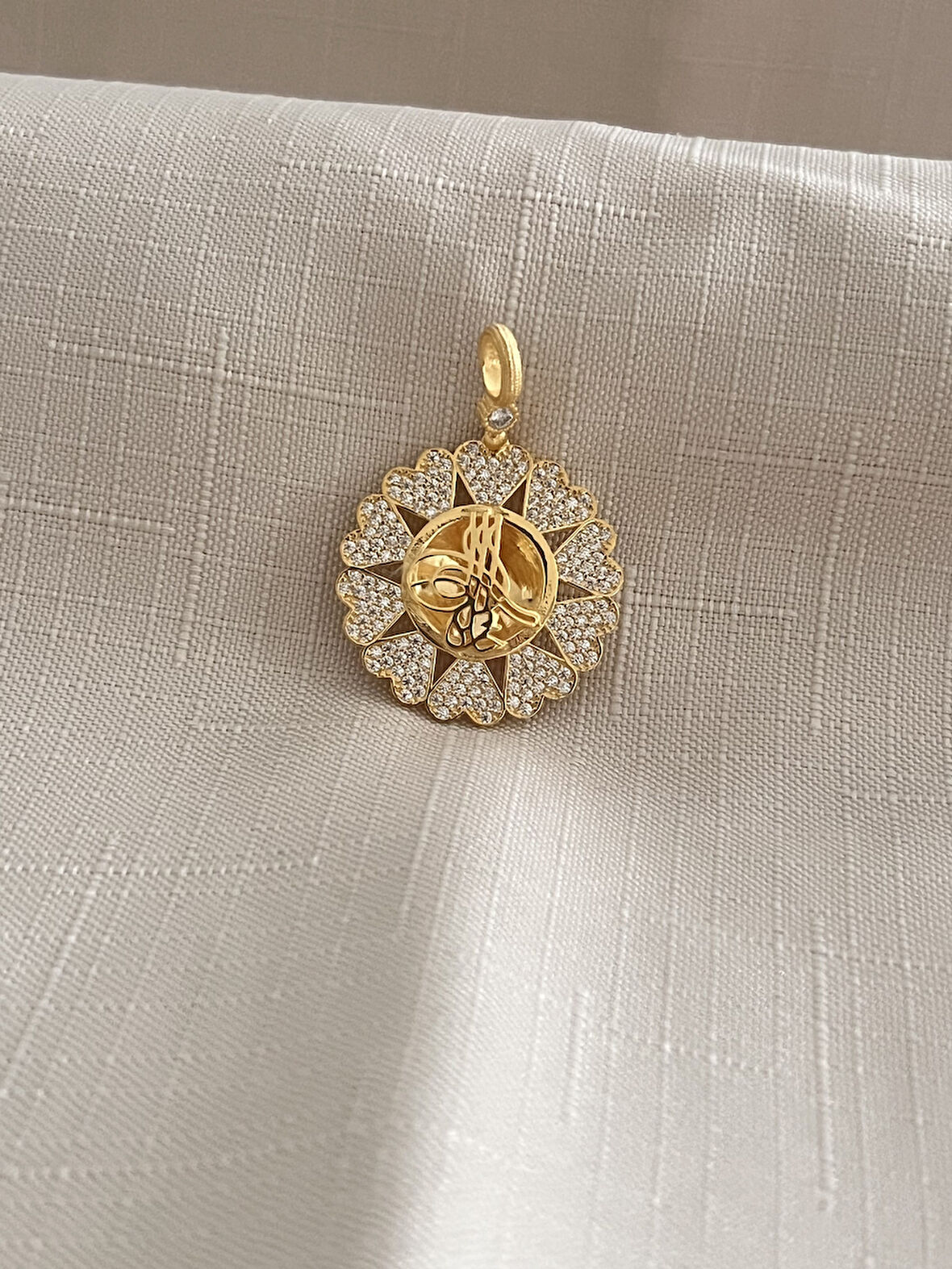 OSMANLI TUĞRASI DAMLA MODEL 925 AYAR GÜMÜŞ KADIN KOLYE UCU