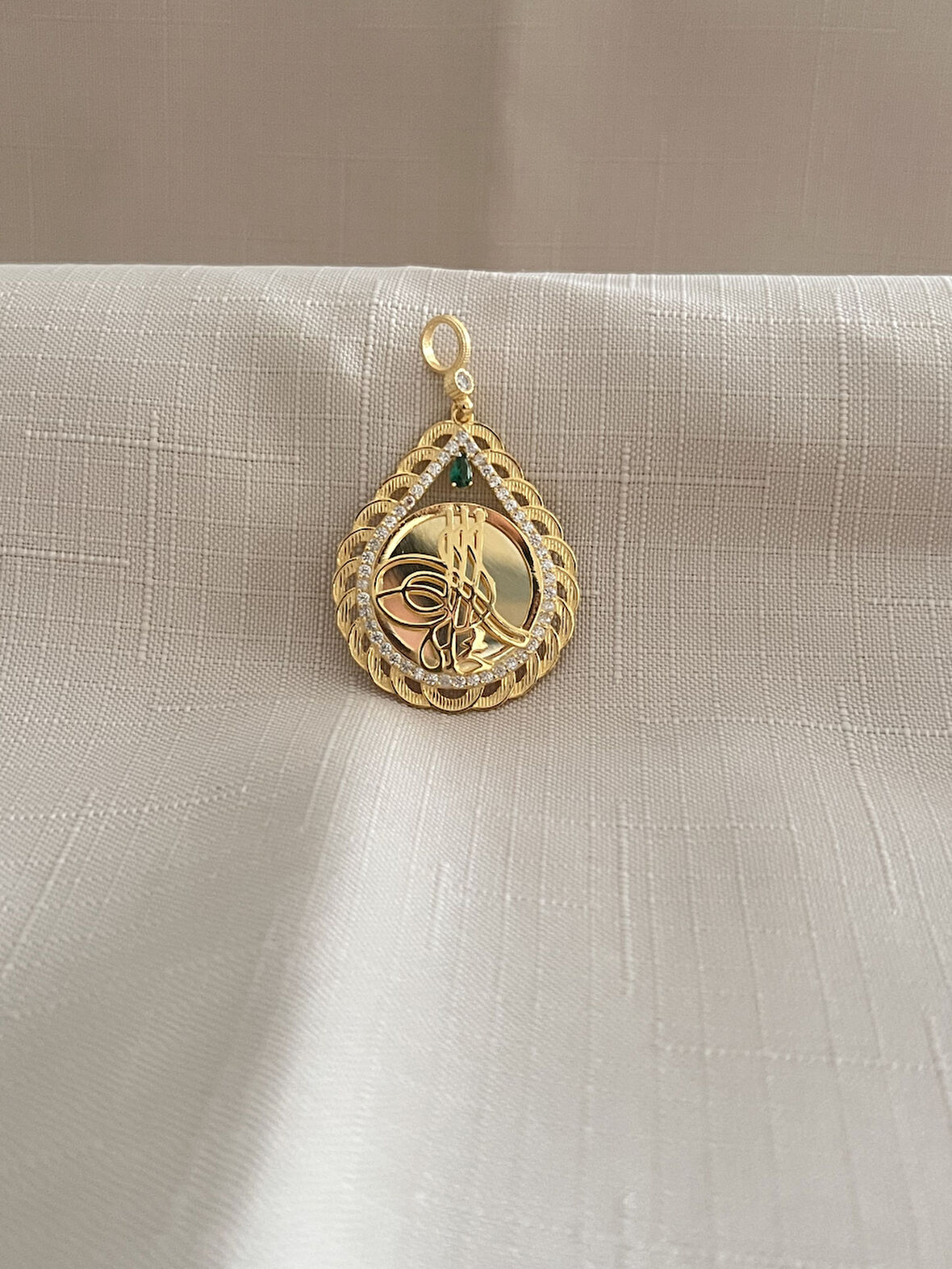 OSMANLI TUĞRASI 925 AYAR GÜMÜŞ KADIN KOLYE UCU