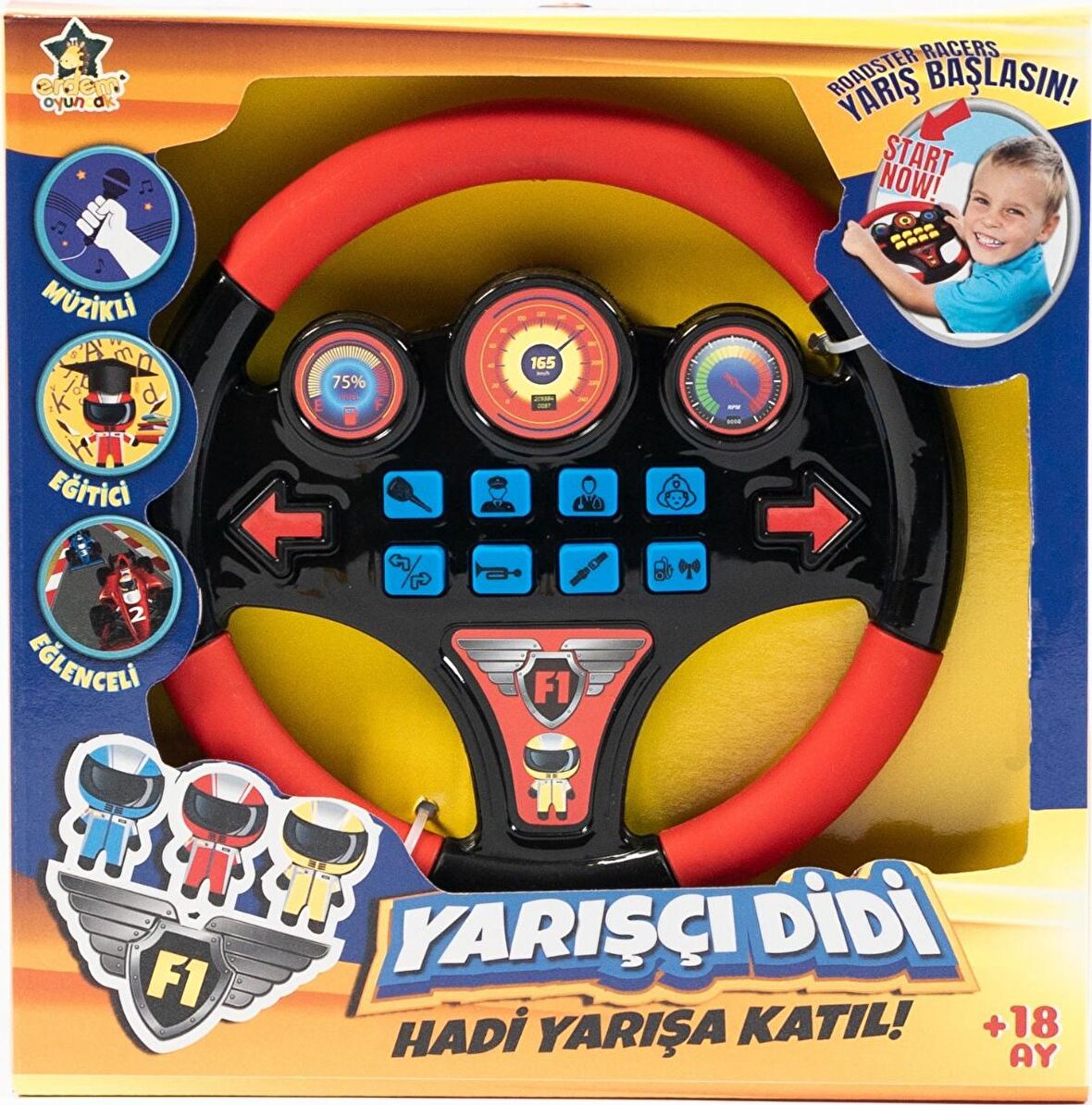 20x20 cm Erdem Didi Direksiyon Pilli Sesli   7833