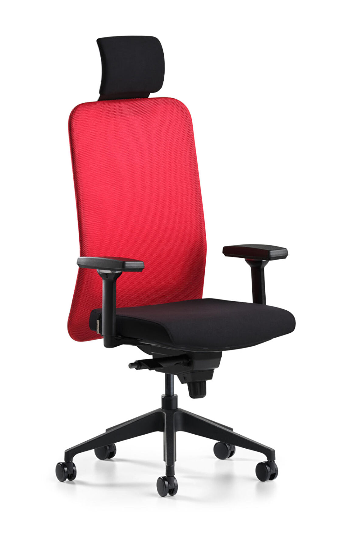 Bürotime Comfy Başlıklı Çalışma Koltuğu Kırmızı/Siyah