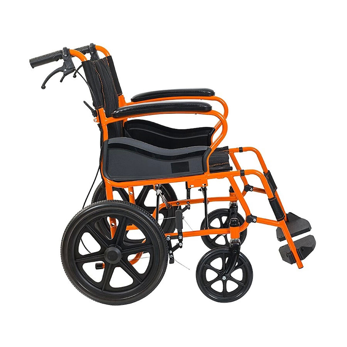 Golfi Refakatçili Tekerlekli Sandalye | Katlanabilir Transfer Tipi Kompakt Tasarım G105