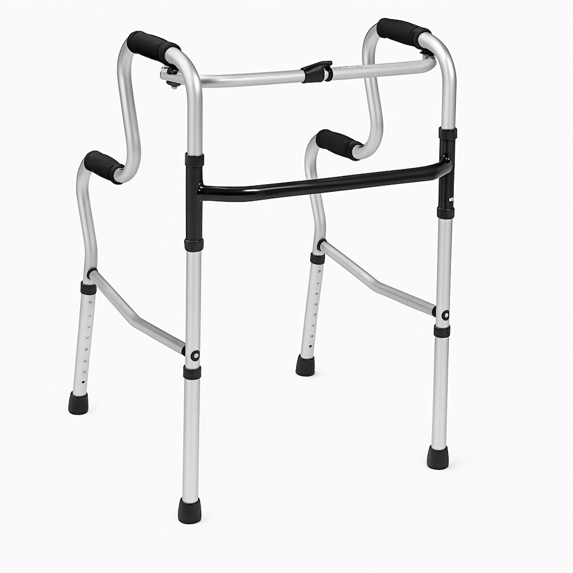 Alüminyum Kademeli Walker | Hafif, Katlanabilir ve Ergonomik Yapısıyla Güvenli Yürüme Desteği