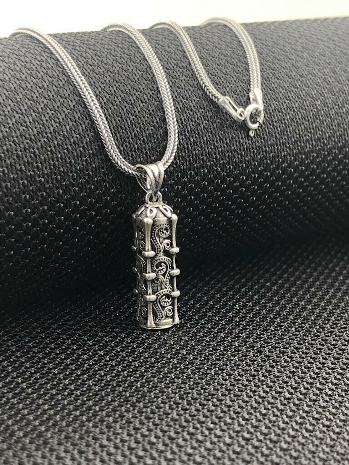 Cevşeni Kebir Dualı 925 Ayar Gümüş Erkek Kolye