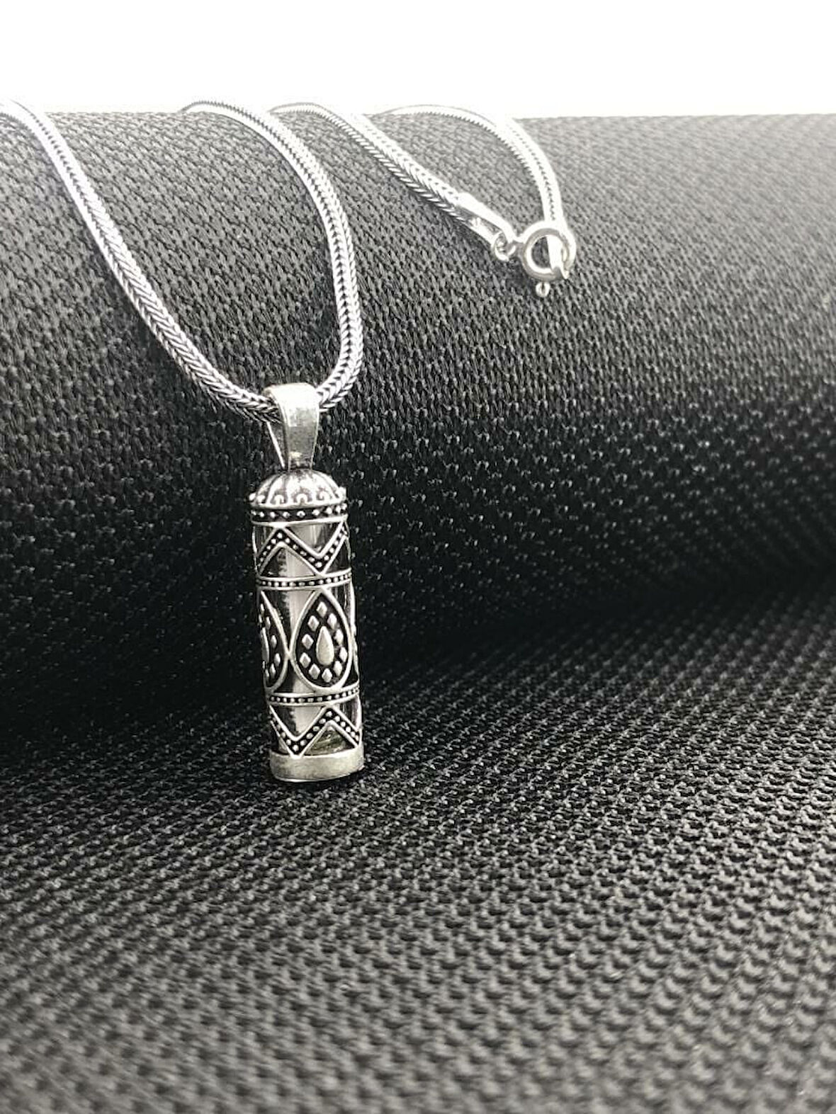 Cevşeni Kebir Dualı 925 Ayar Gümüş Erkek Kolye