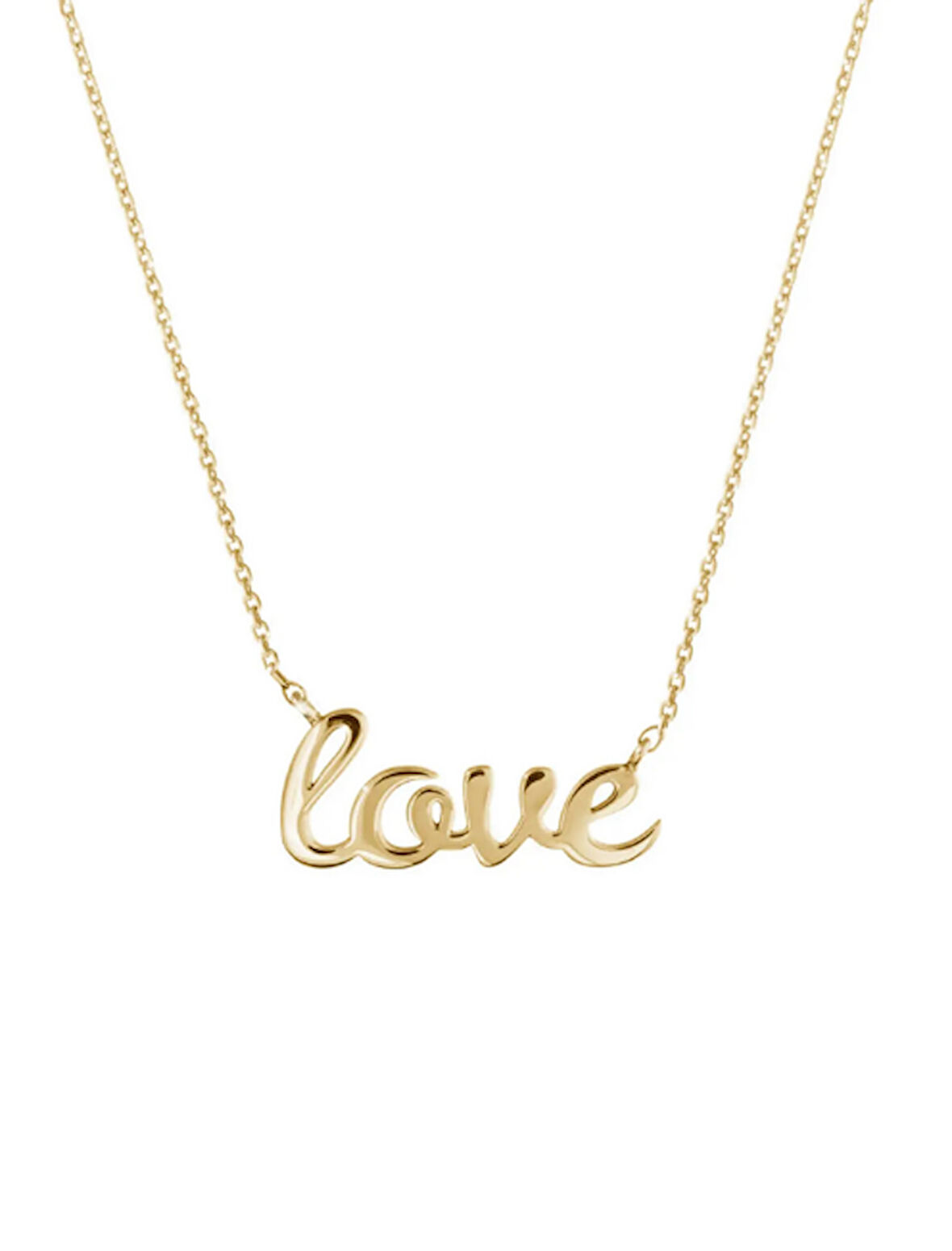 Love 14 Ayar Altın Kolye