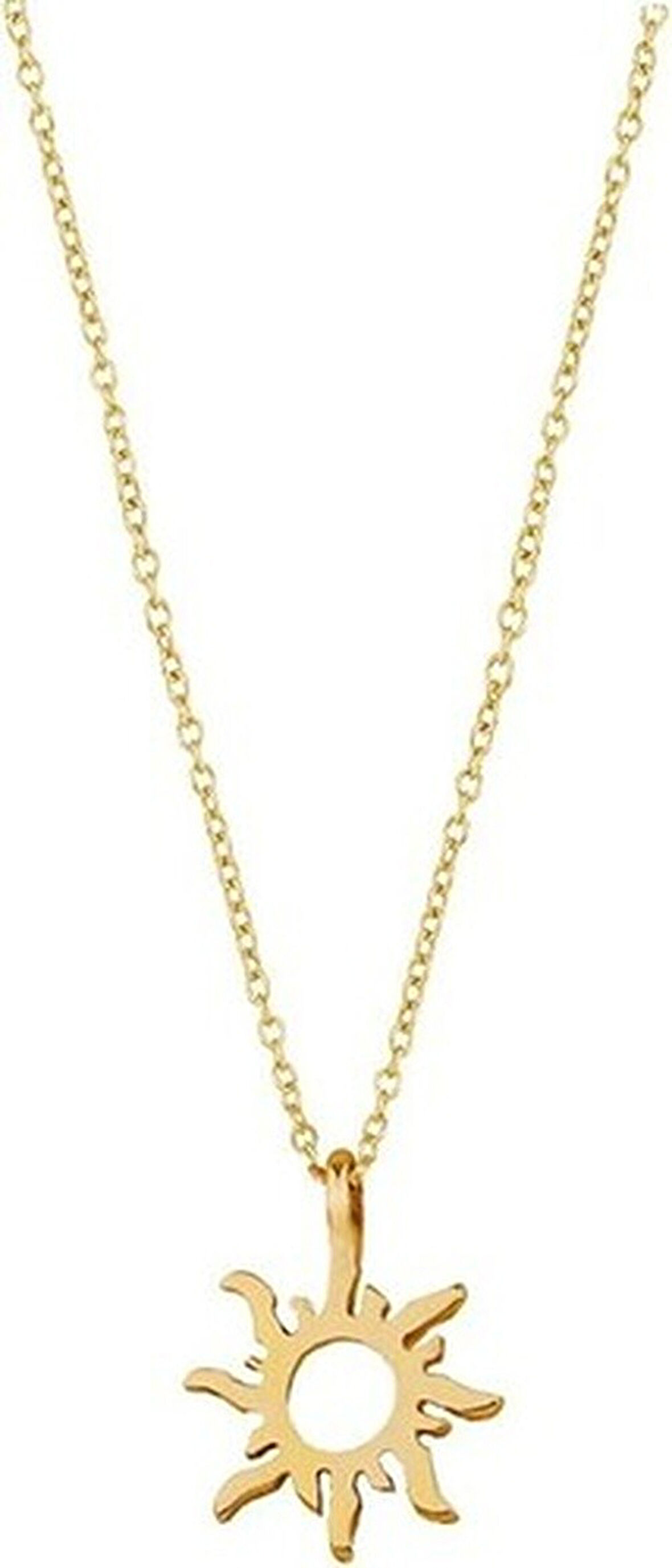 Güneş 14 Ayar Altın Kolye