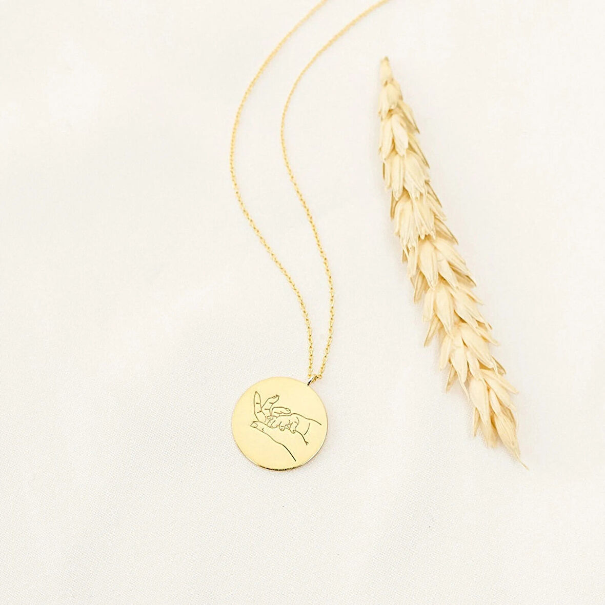 İlk Göz Ağrım 14 Ayar Altın Kolye