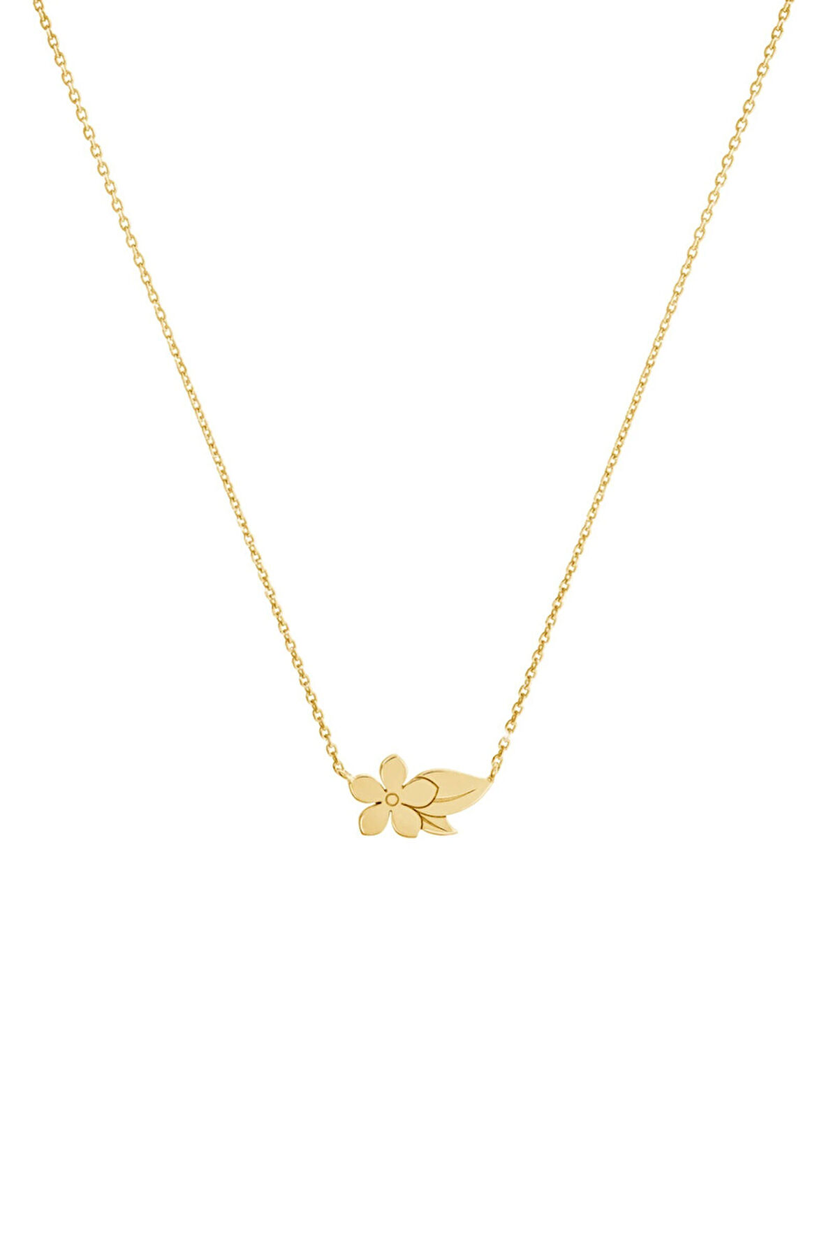 Aşk Çiçeği 14 Ayar Altın Kolye