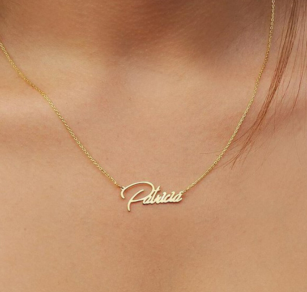 İsim Yazılı 14 Ayar Altın Kolye