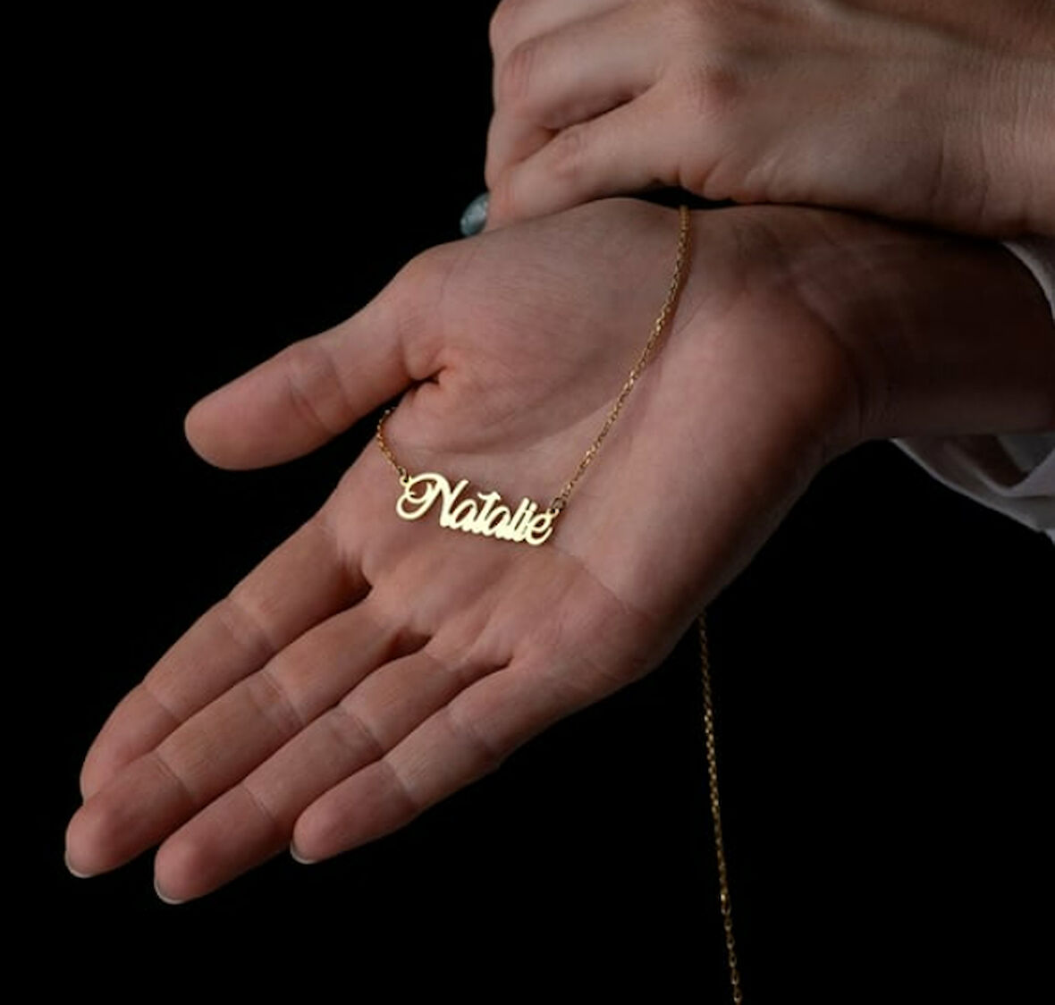 İsim Yazılı 14 Ayar Altın Kolye