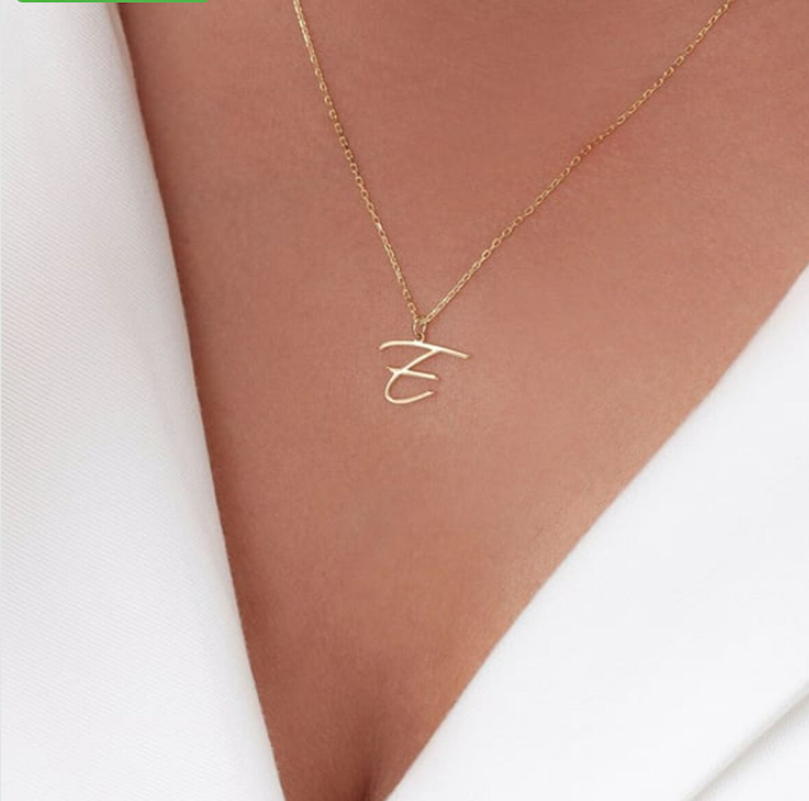 Harf 14 Ayar Altın Kolye