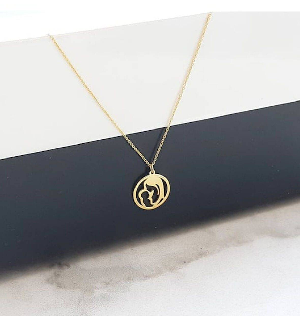 Annem 14 Ayar Altın Kolye