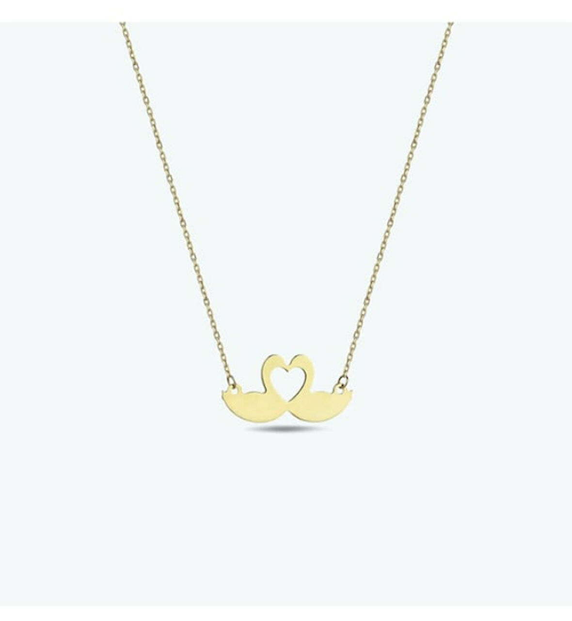 Kuğu 14 Ayar Altın Kolye