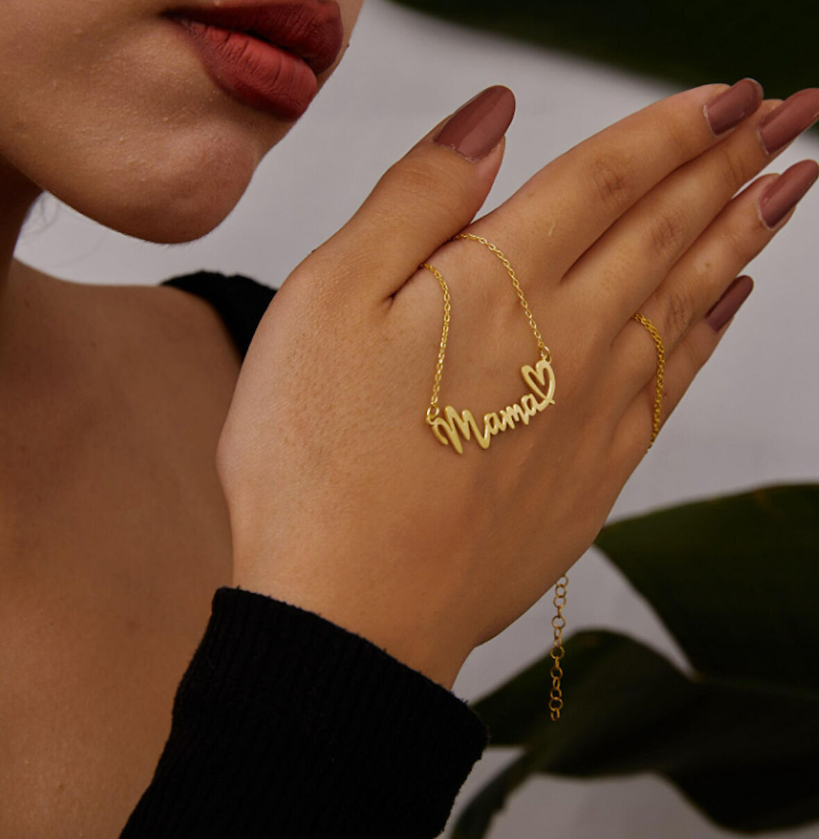 İsim Yazılı 14 Ayar Altın Kolye