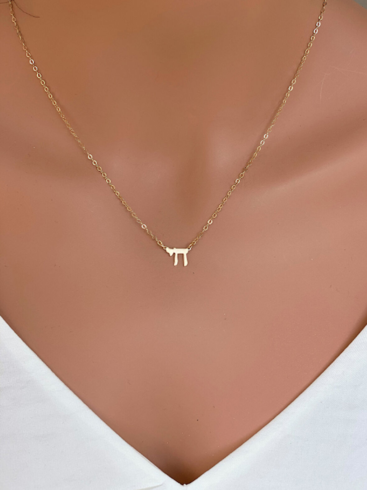 Sayı Yazılı 14 Ayar Altın Kolye