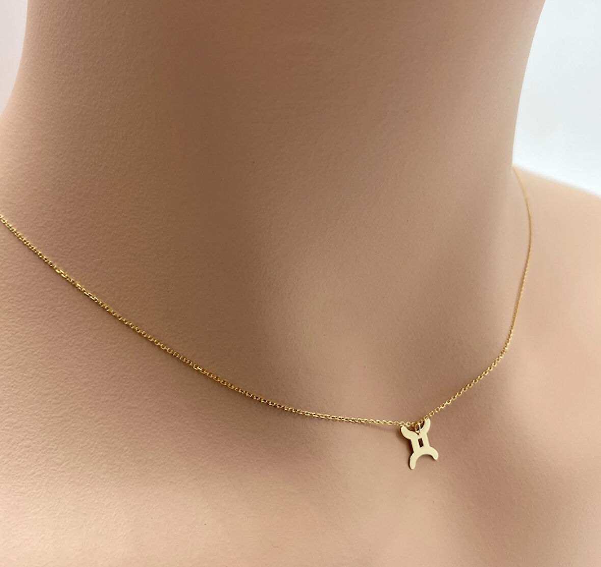 İkizler Burç 14 Ayar Altın Kolye