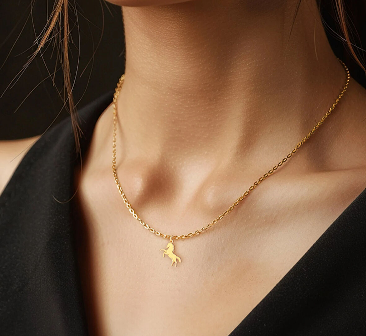 Bisiklet Sürücüsü 14 Ayar Altın Kolye