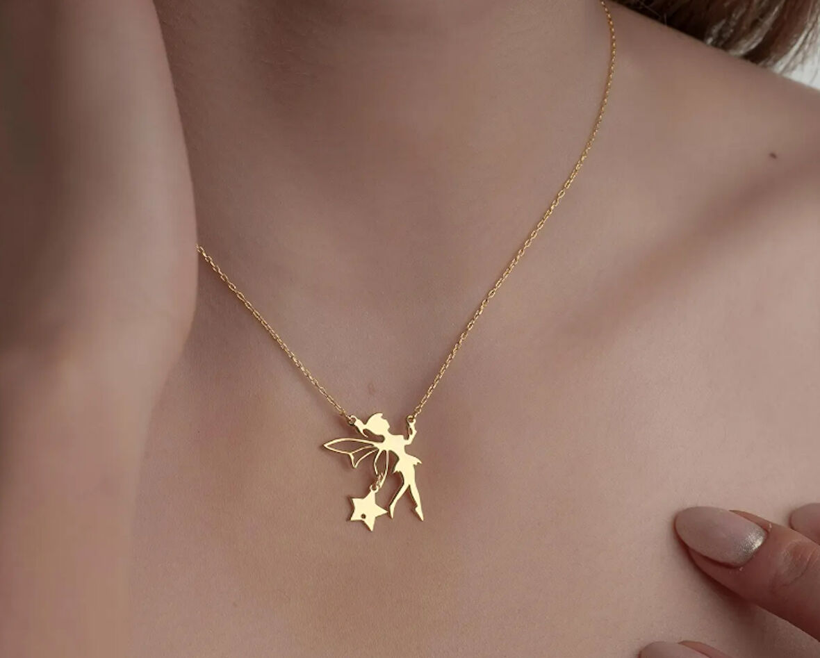 Peri 14 Ayar Altın Kolye