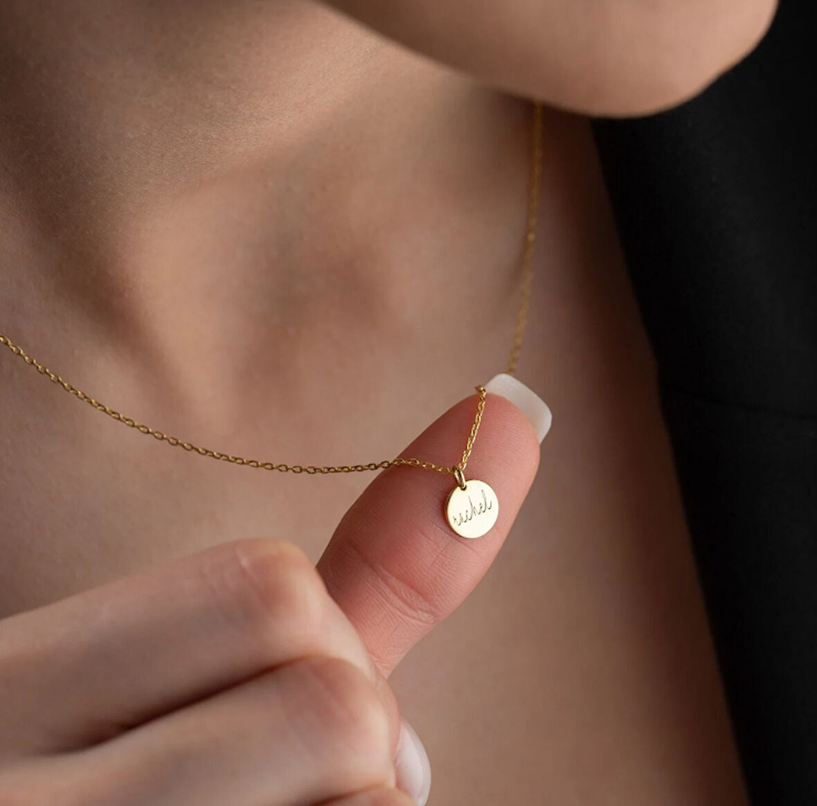 Plaka 14 Ayar Altın Kolye