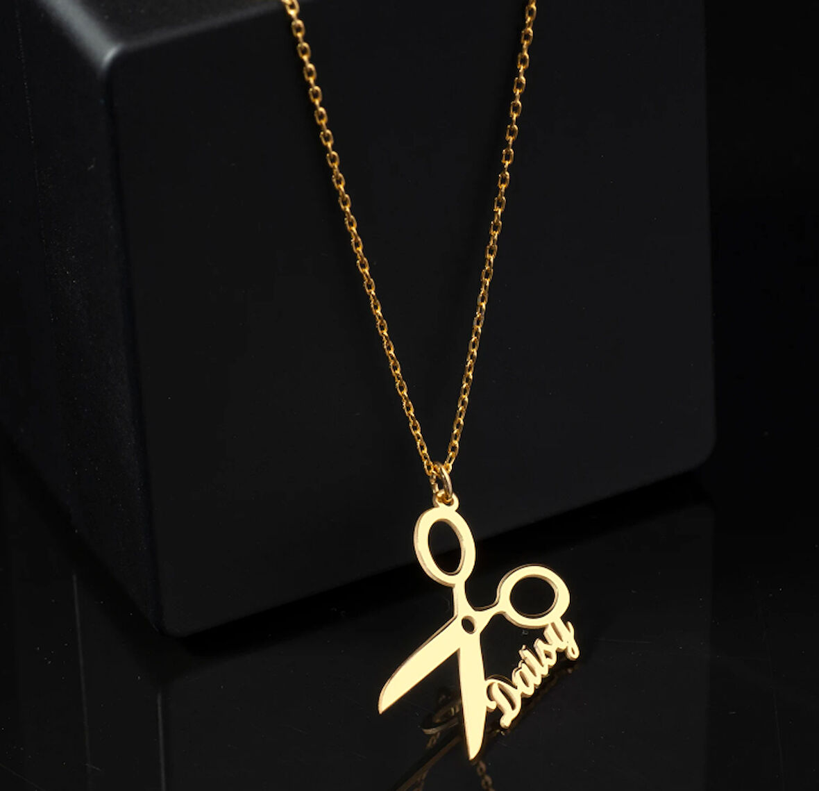 Kuaför 14 Ayar Altın Kolye