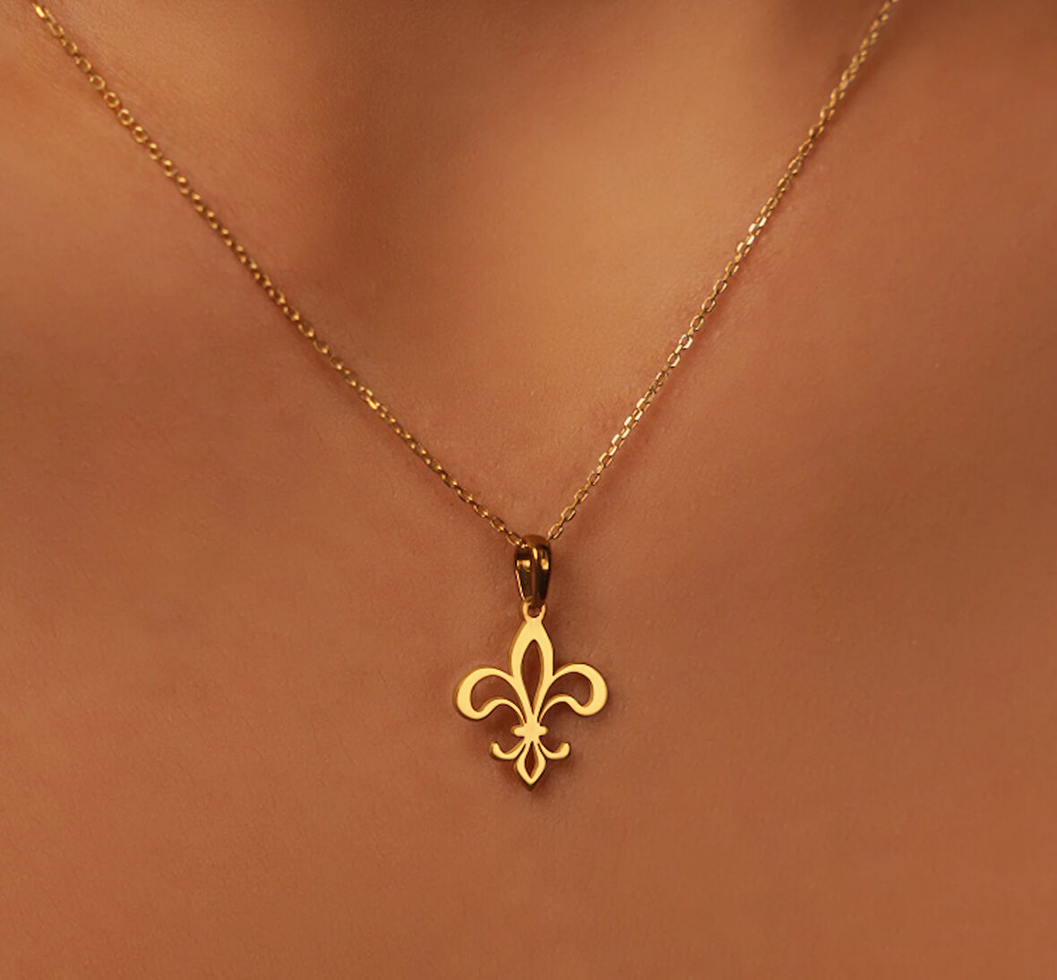 Çiçek 14 Ayar Altın Kolye