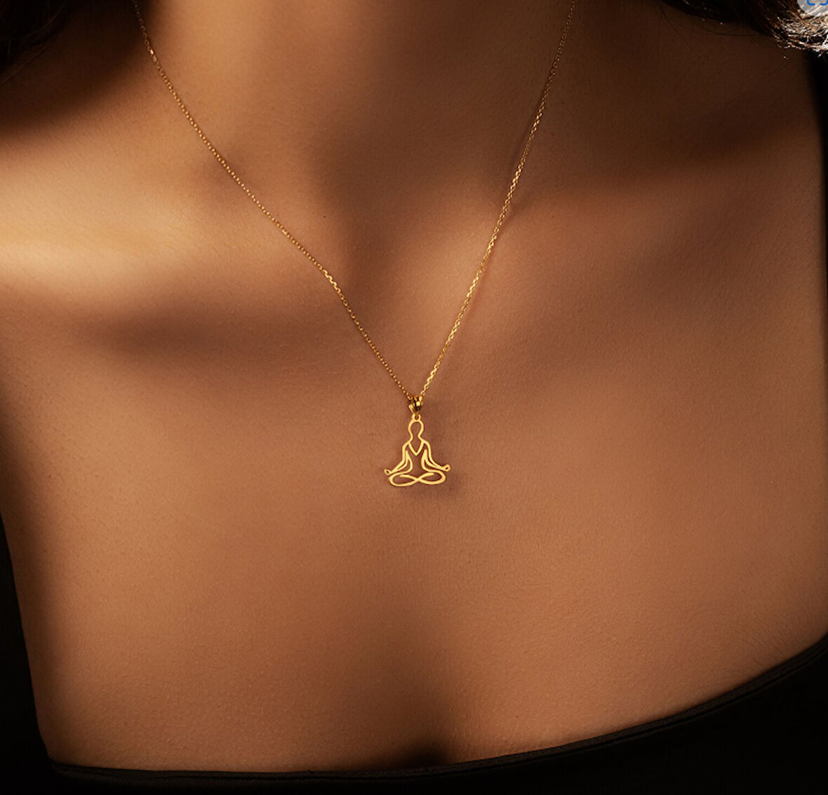 Yoga 14 Ayar Altın Kolye