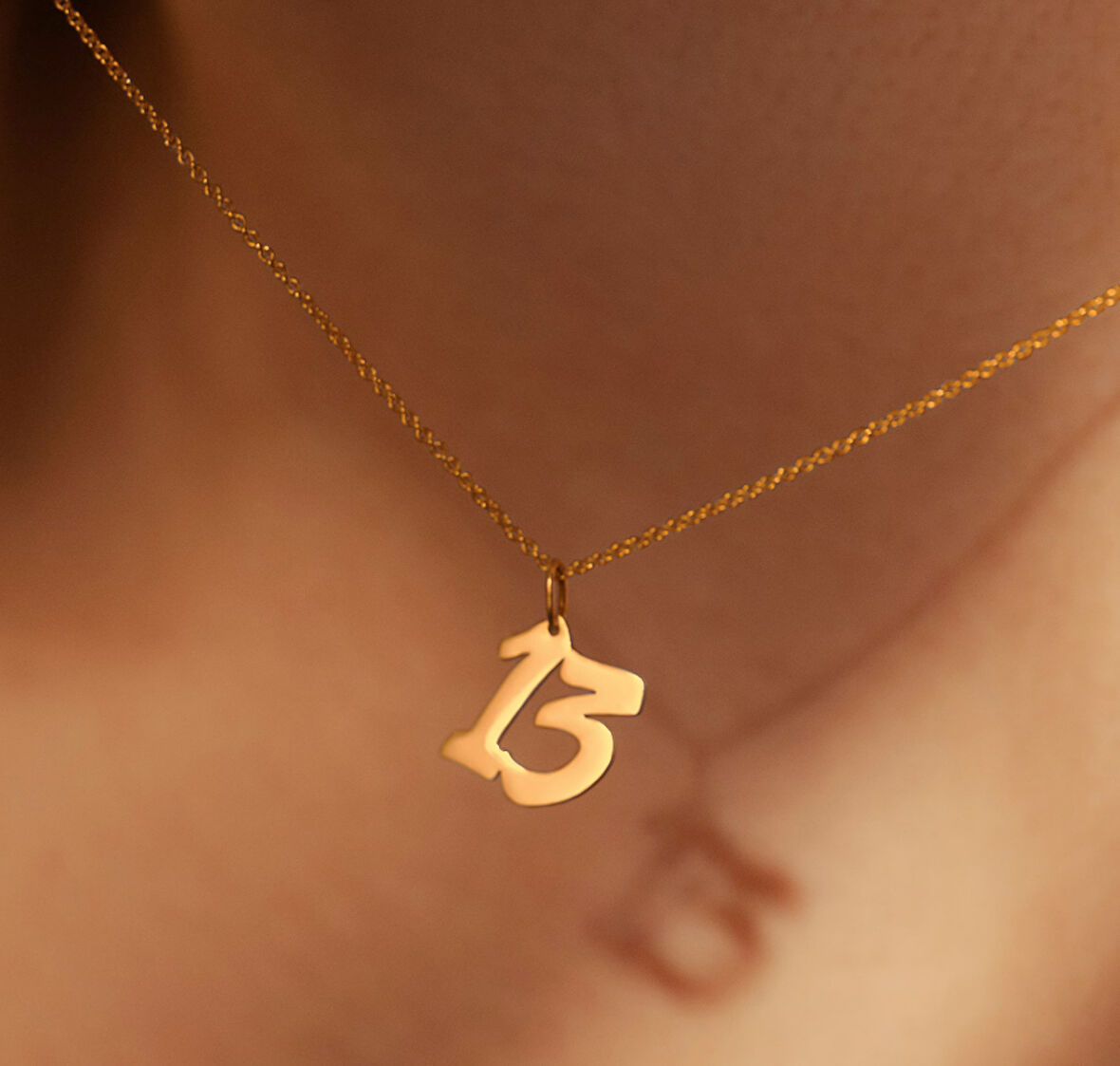 Sayı 14 Ayar Altın Kolye