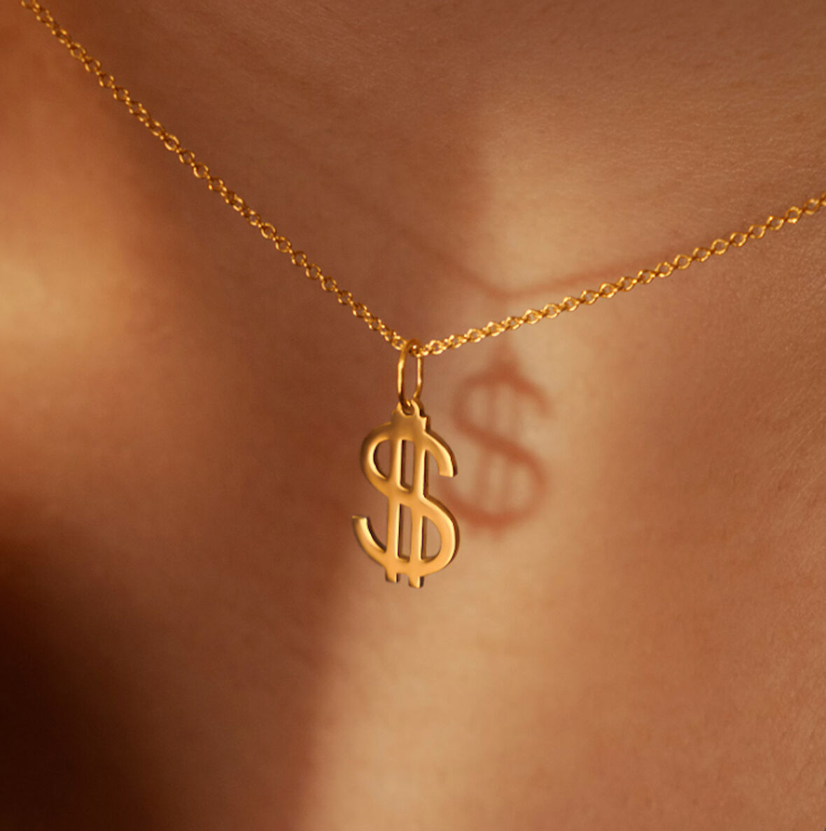 Dolar 14 Ayar Altın Kolye