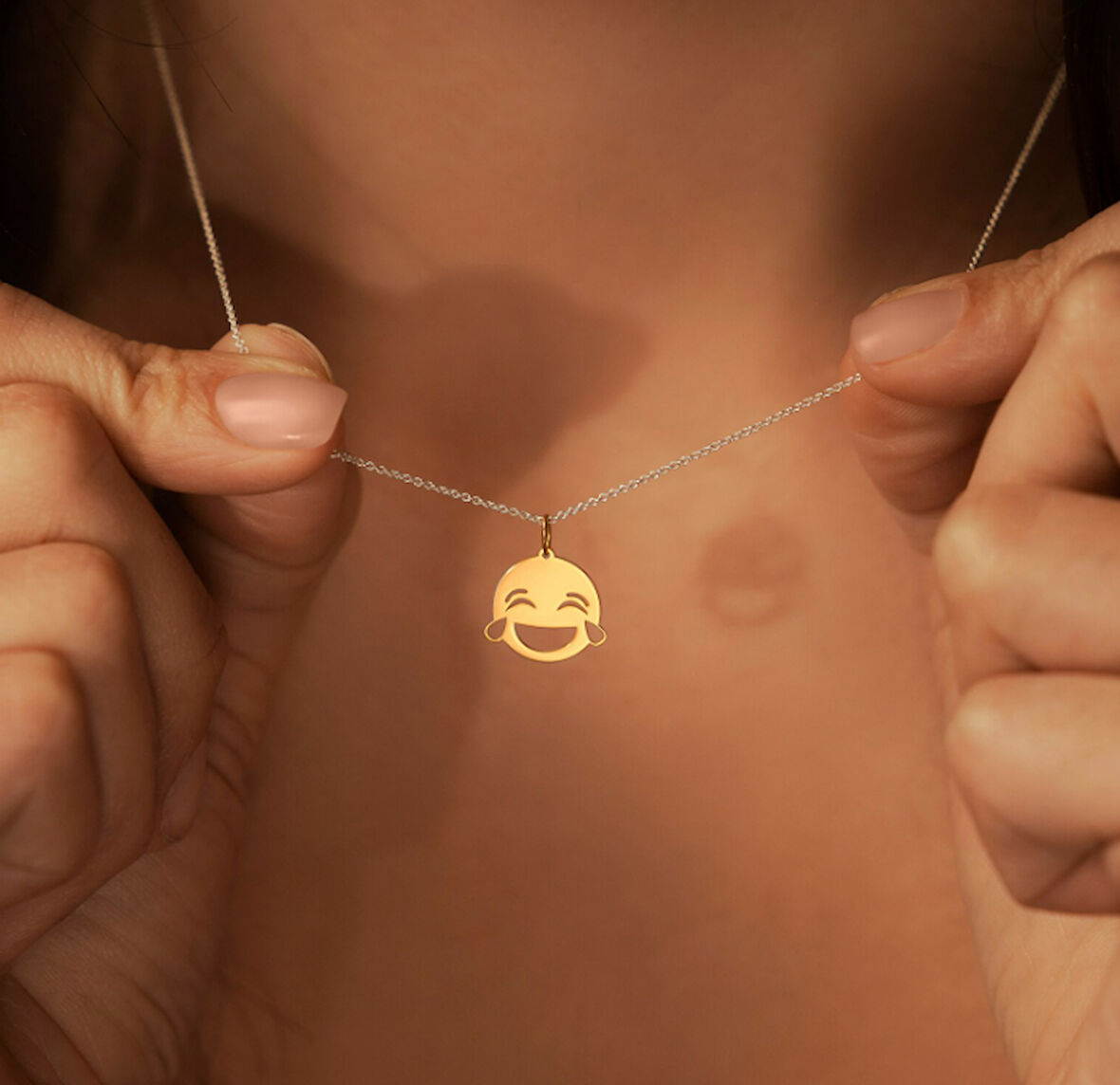 Emoji 14 Ayar Altın Kolye