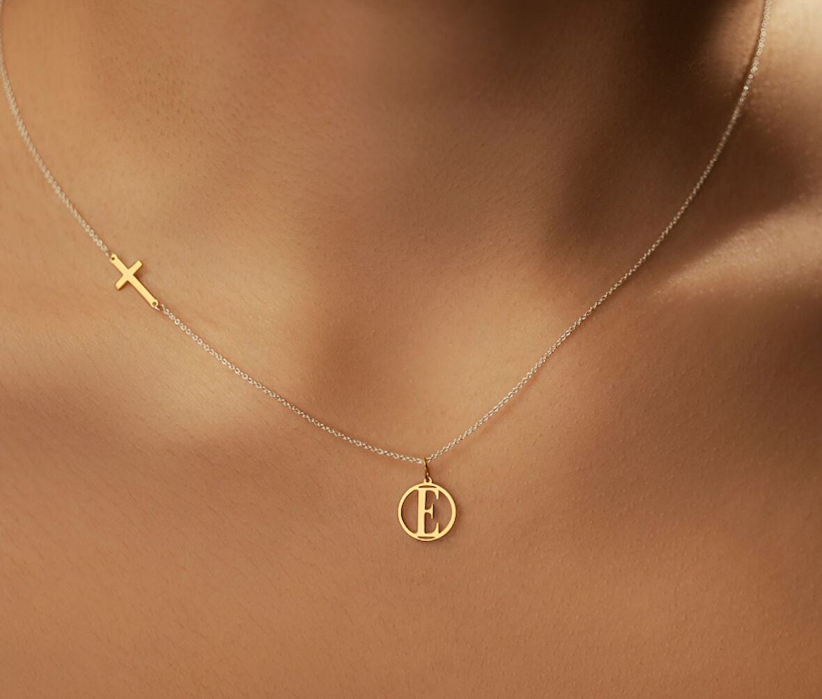 Haç 14 Ayar Altın Kolye