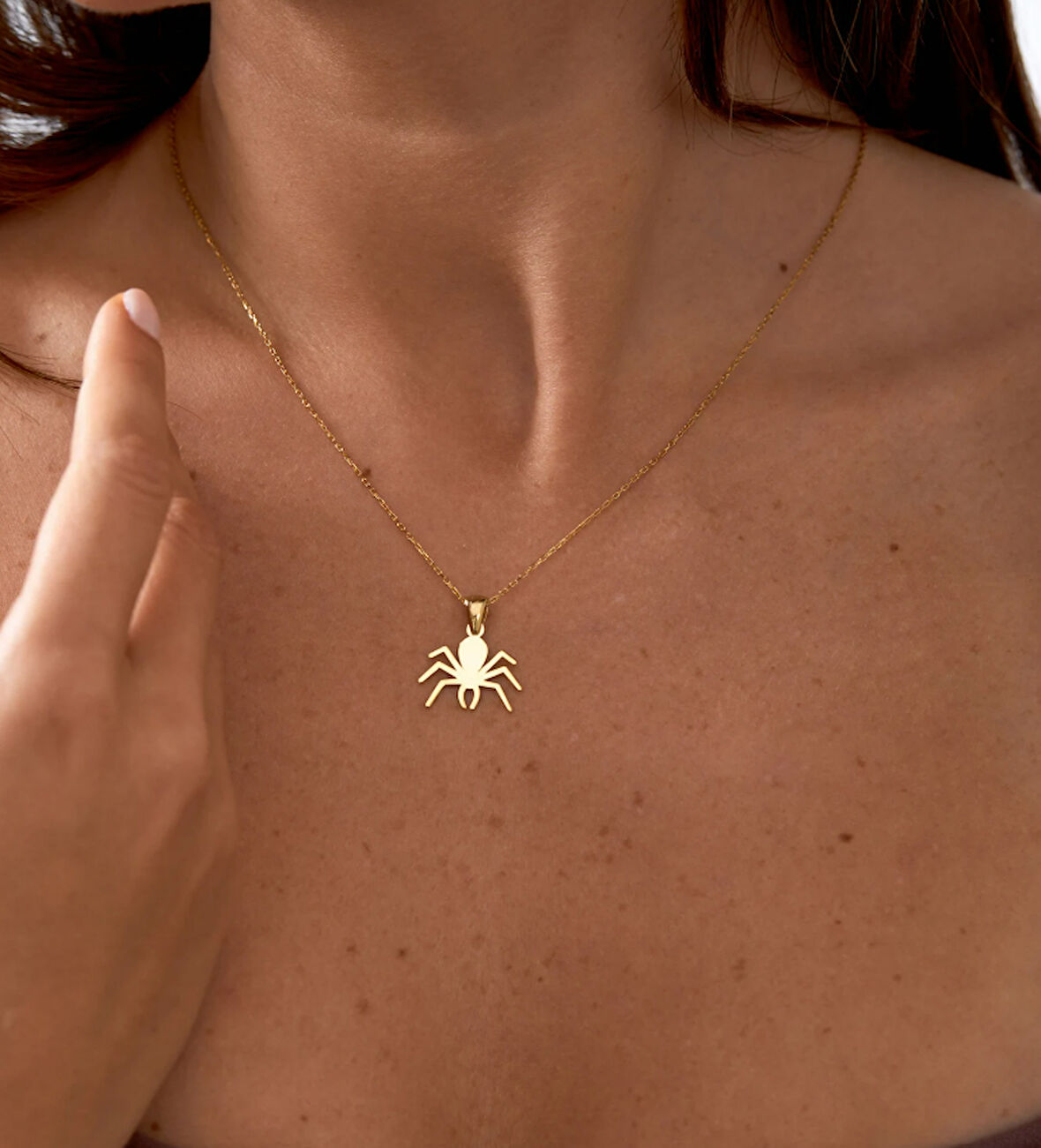 Akrep 14 Ayar Altın Kolye