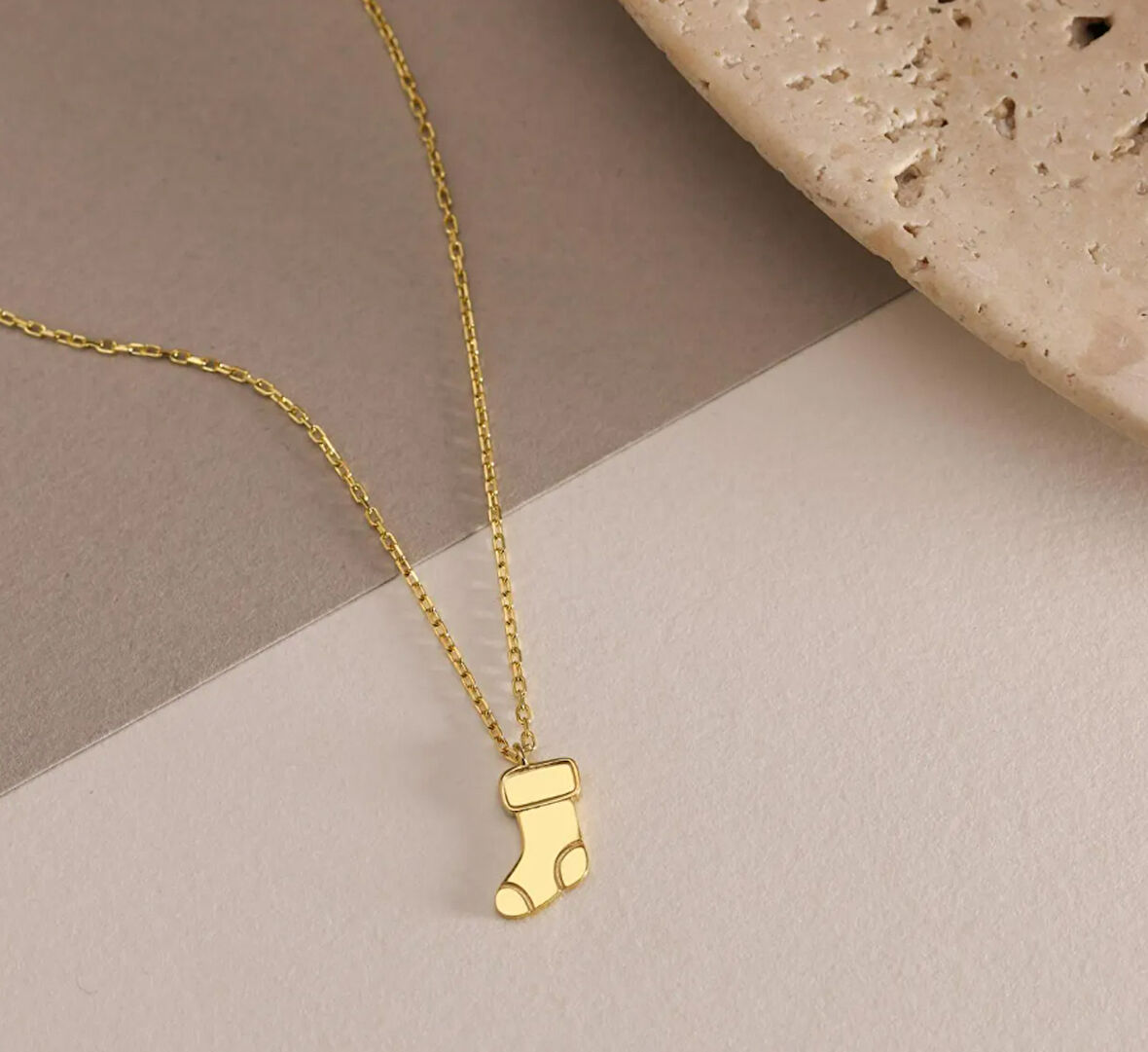 Çorap 14 Ayar Altın Kolye