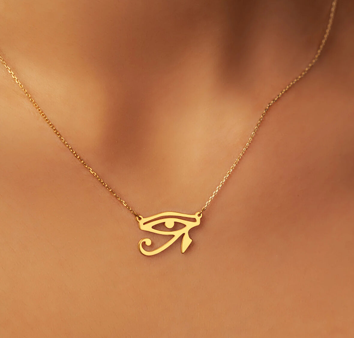 Horosun Gözü 14 Ayar Altın Kolye