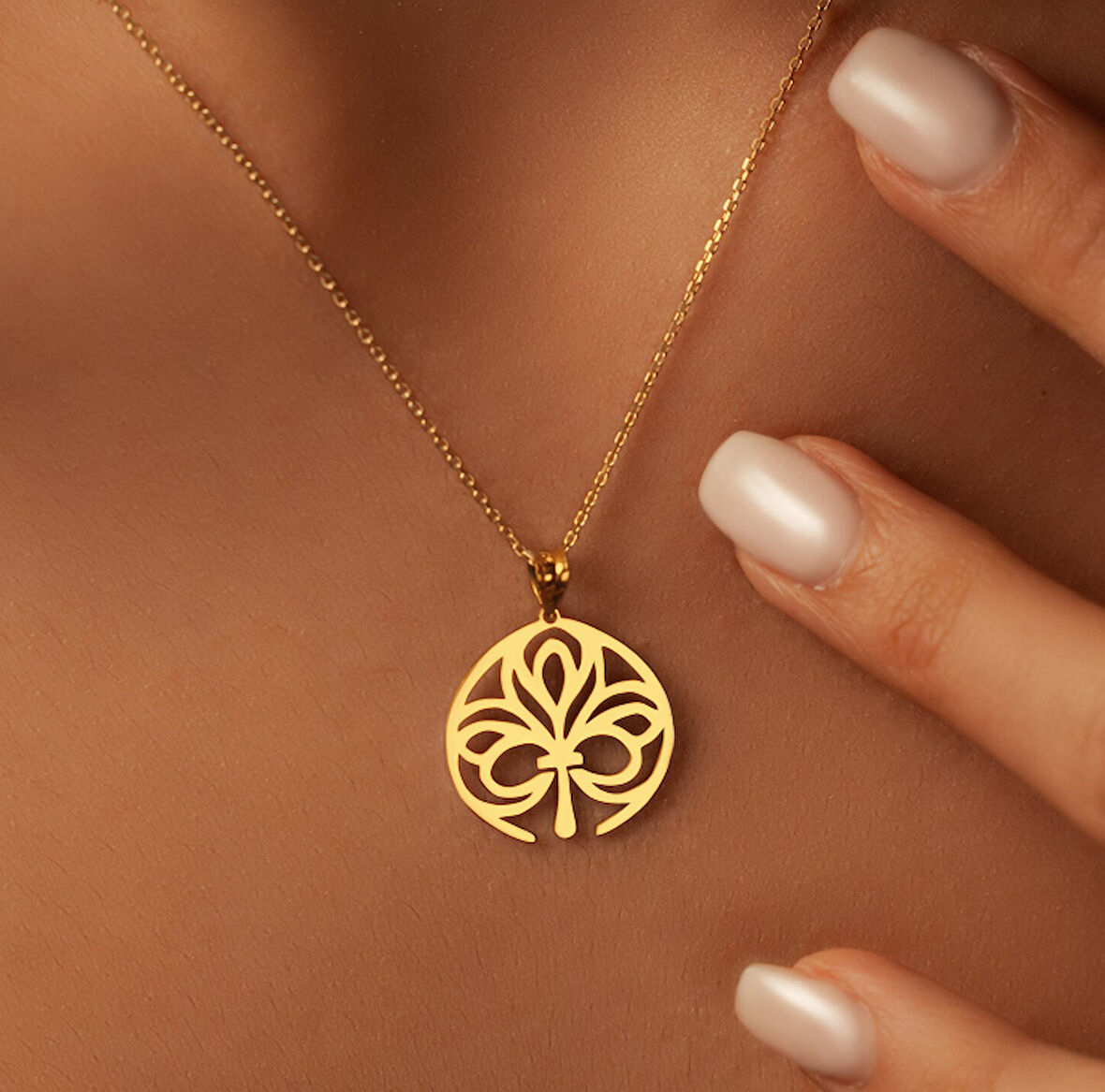 Şans Tılsımı 14 Ayar Altın Kolye