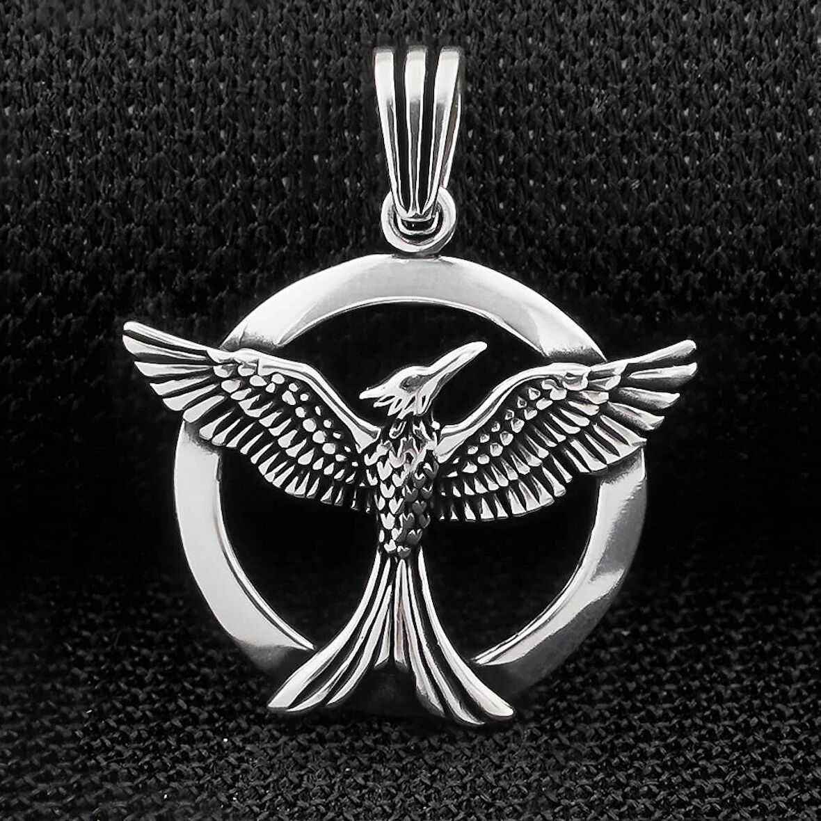 Anka Kuşu 925 Ayar Gümüş Erkek Kolye