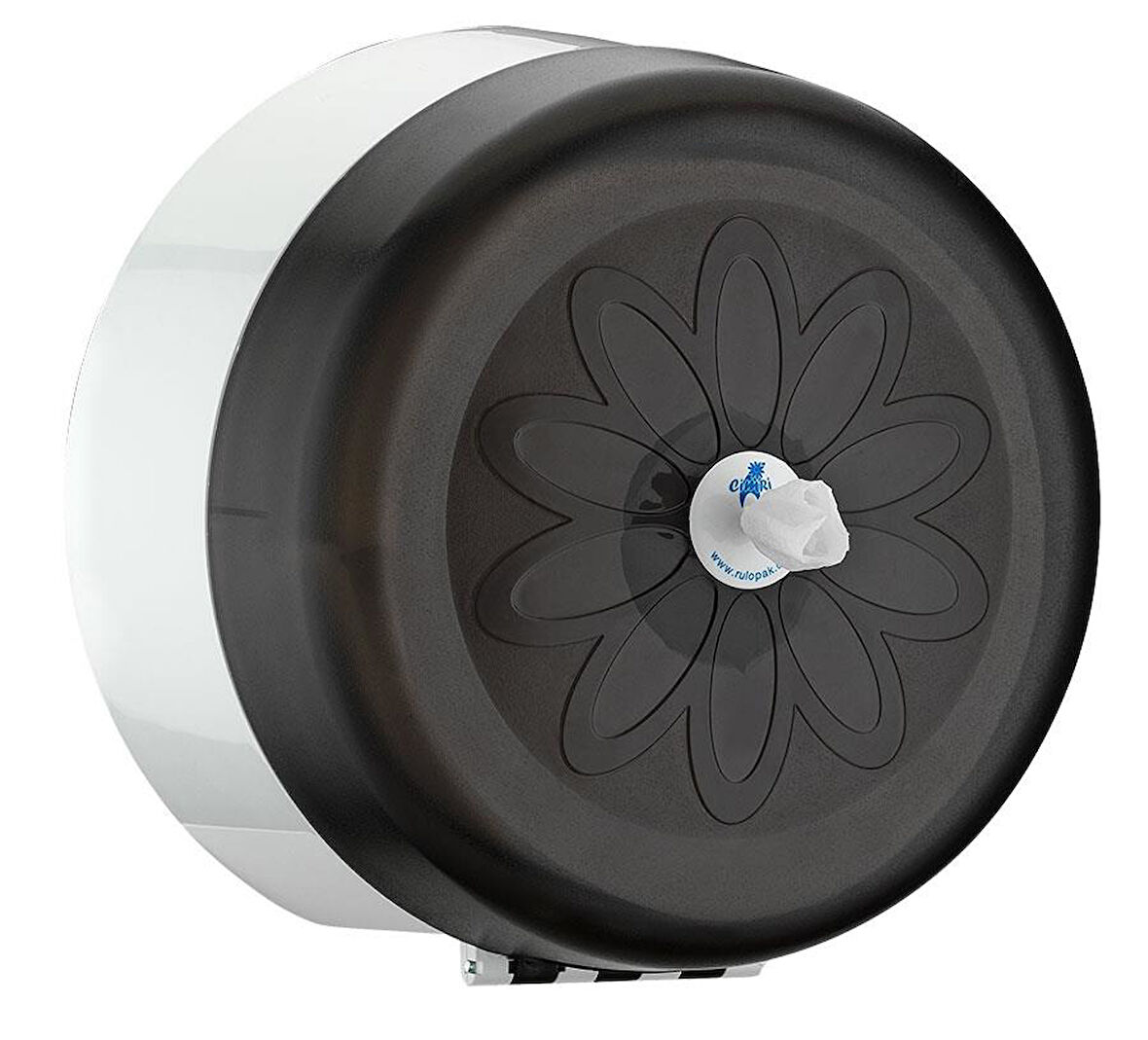 Rulopak İkiz Mini Cimri İçten Çekmeli Tuvalet Kağıdı Dispenseri - Siyah