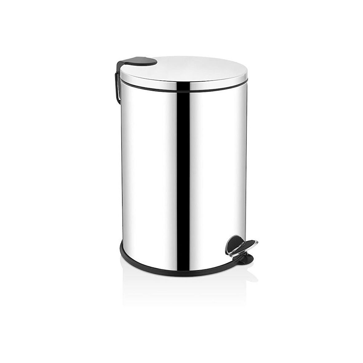 Rulopak Pedallı Paslanmaz Çöp Kovası 12 Litre