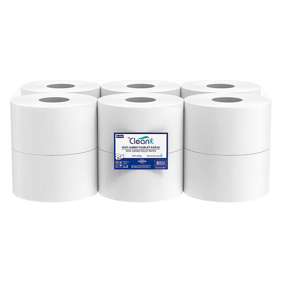 Rulopak By Clean Mini Jumbo Tuvalet Kağıdı 2 Katlı 12'Li Paket 3,5 Kg